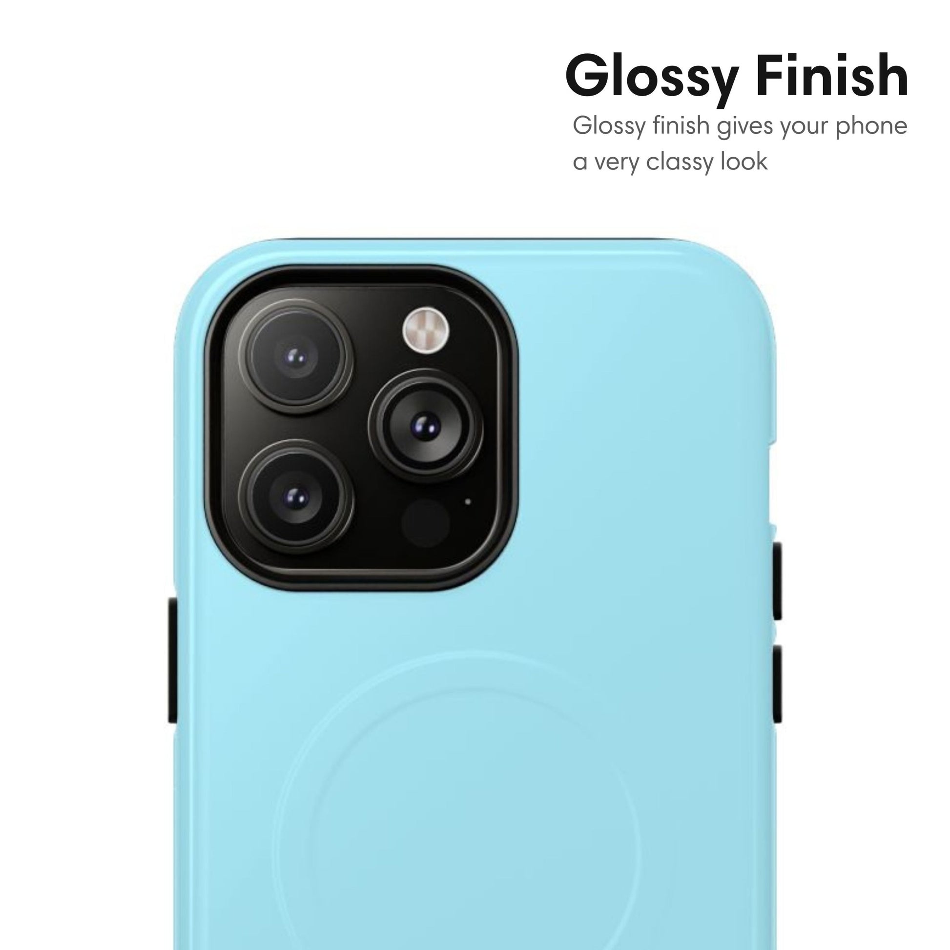 Light Blue MagSafe Tough Case - Classy Cases - Phone Case - iPhone 17 - Glossy - 