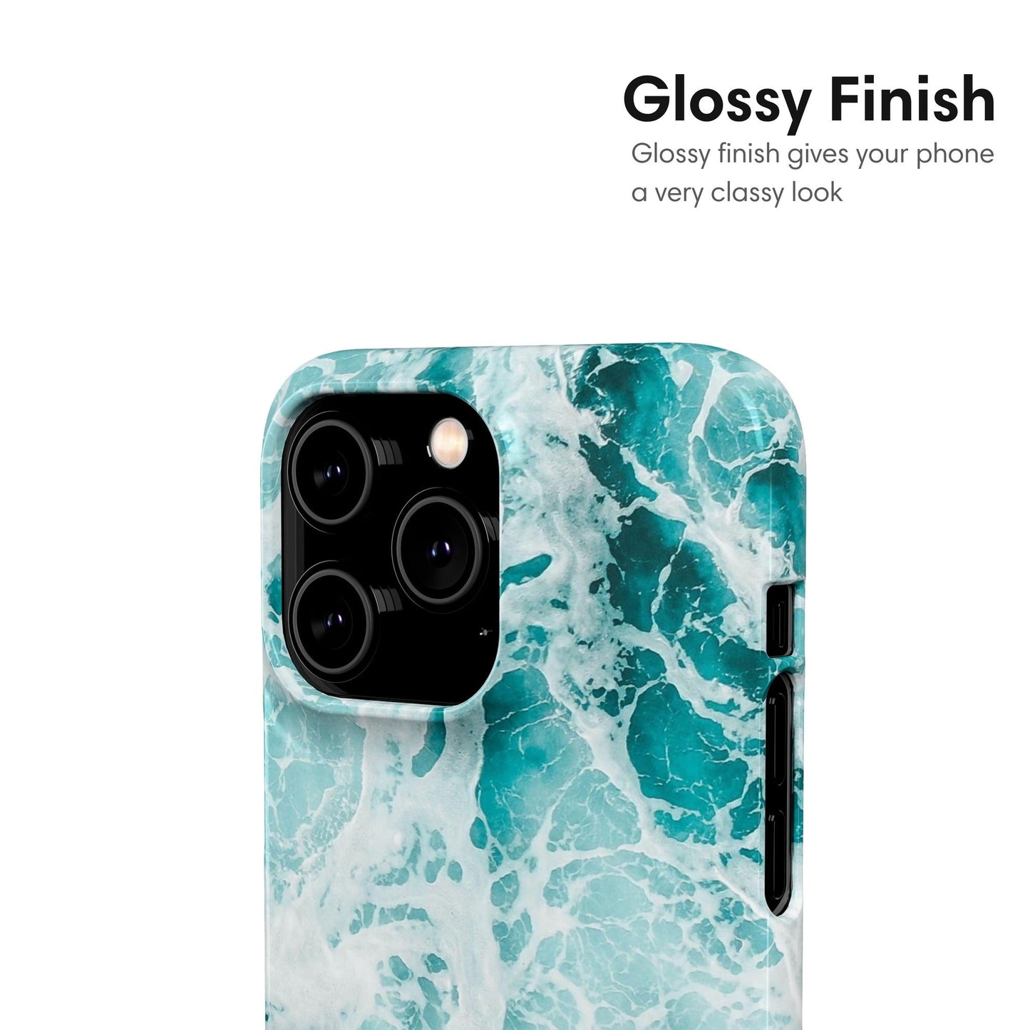 Light Blue Ocean Snap Case - Classy Cases - Phone Case - iPhone 17 - Glossy - 
