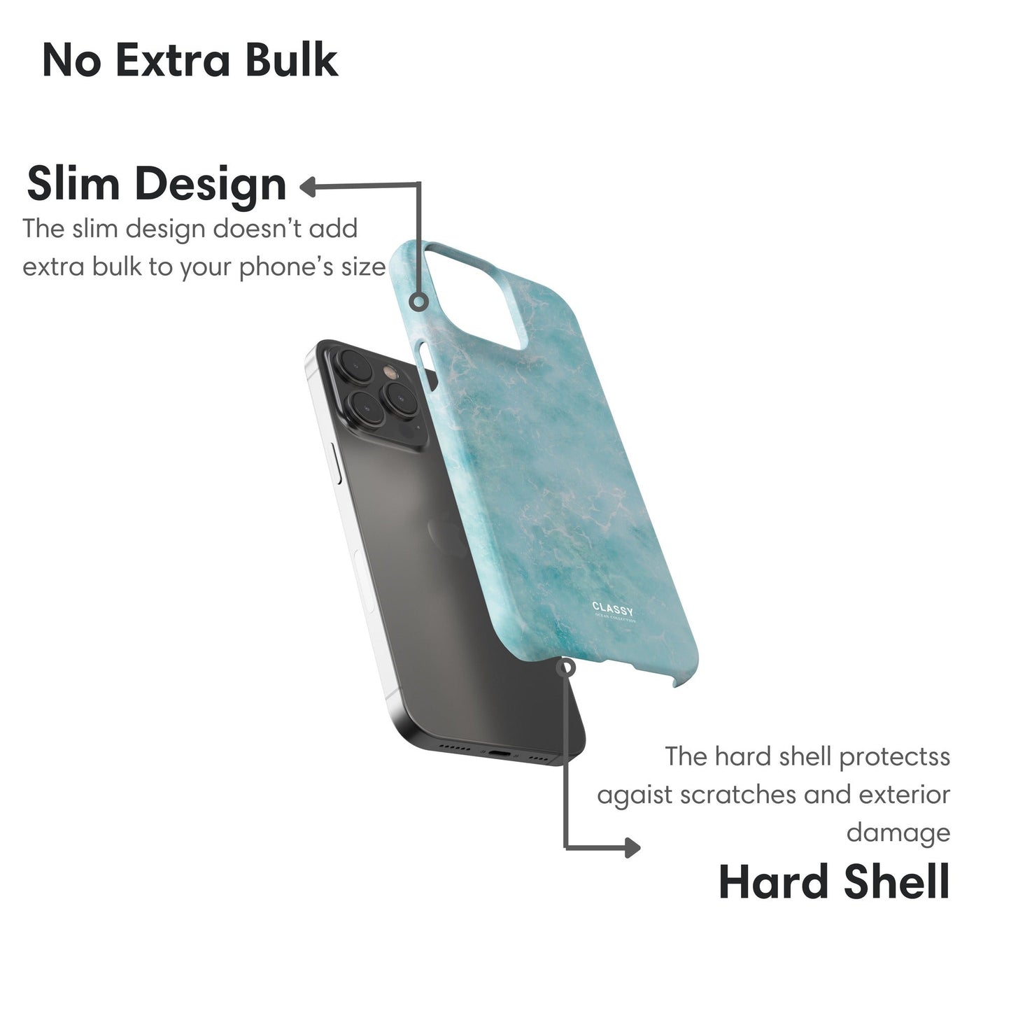 Light Blue Ocean Snap Case - Classy Cases - Phone Case - iPhone 17 - Glossy - 