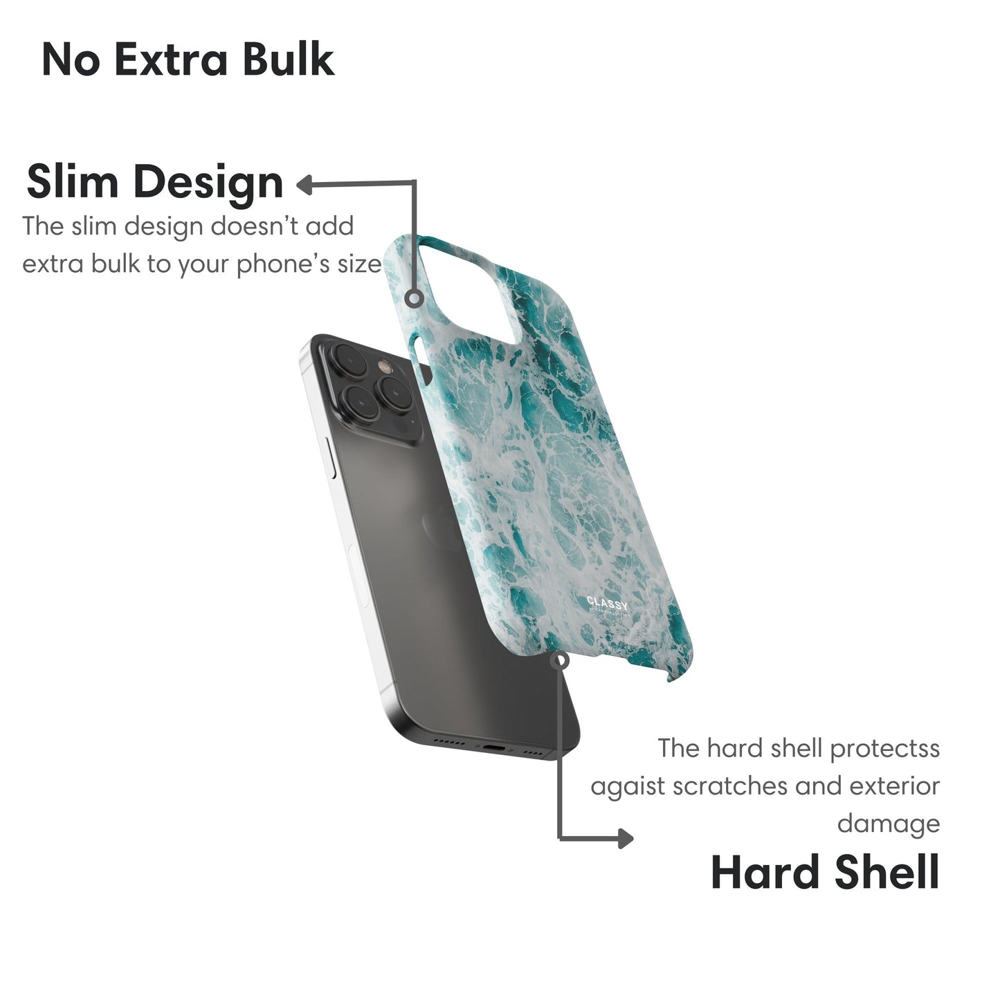 Light Blue Ocean Snap Case - Classy Cases - Phone Case - iPhone 17 - Glossy - 