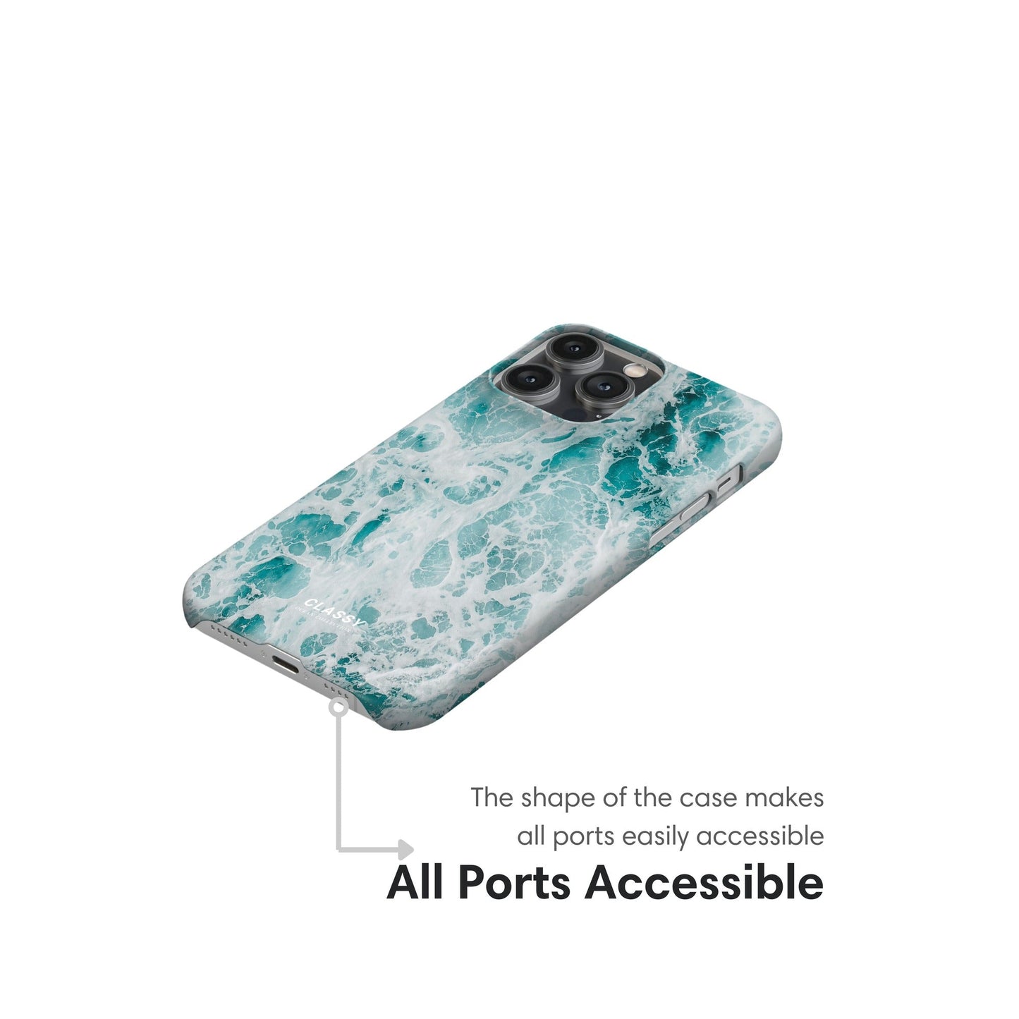 Light Blue Ocean Snap Case - Classy Cases - Phone Case - iPhone 17 - Glossy - 