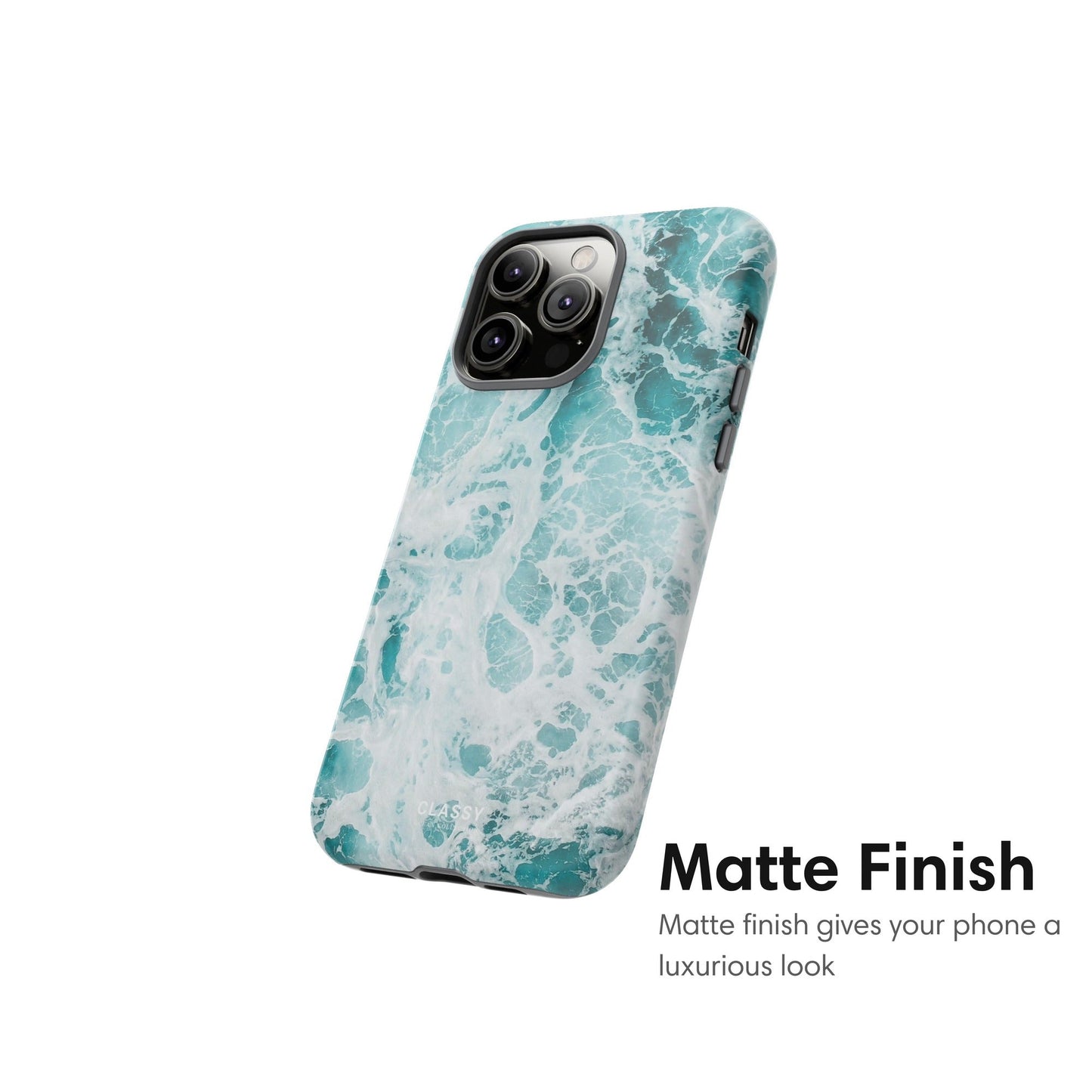 Light Blue Ocean Tough Case - Classy Cases - Phone Case - iPhone 17 - Glossy - 