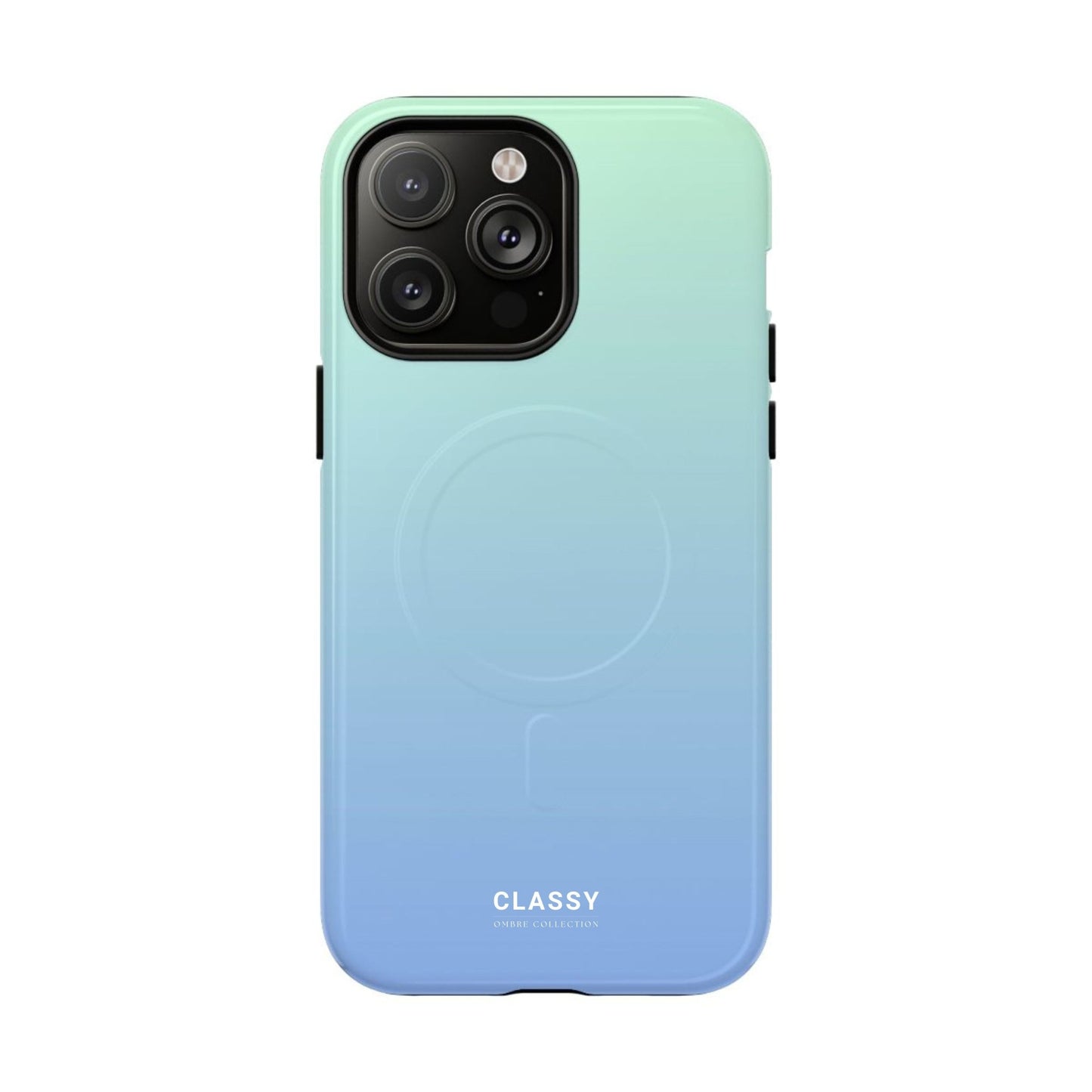 Light Blue Ombre MagSafe Tough Case - Classy Cases - Phone Case - iPhone 17 - Glossy - 