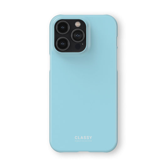 Light Blue Snap Case - Classy Cases - Phone Case - iPhone 14 - Glossy - 