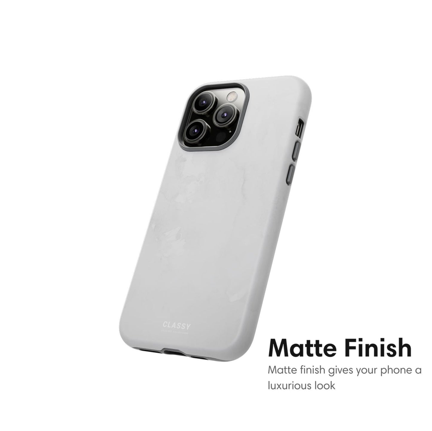 Light Gray Elegant Tough Case - Classy Cases - Phone Case - iPhone 17 - Glossy - 