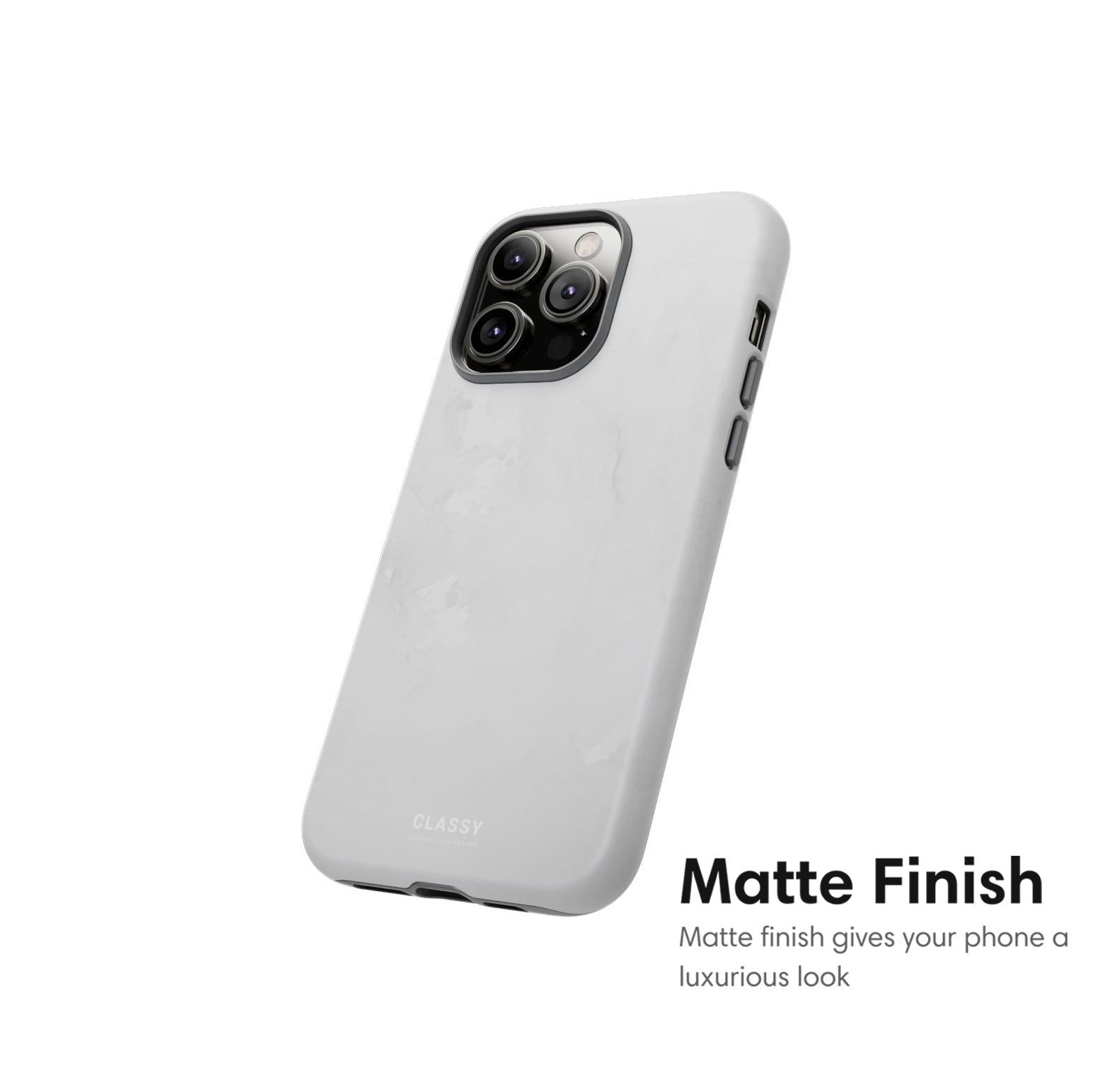 Light Gray Elegant Tough Case - Classy Cases - Phone Case - iPhone 17 - Glossy - 