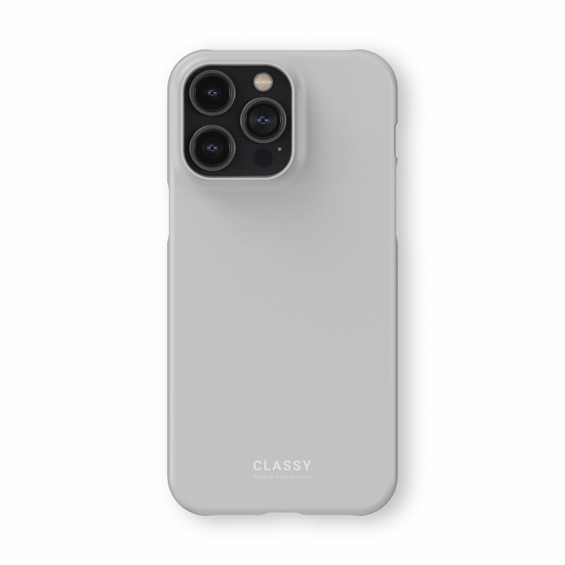 Light Gray Snap Case - Classy Cases - Phone Case - iPhone 17 - Glossy - 