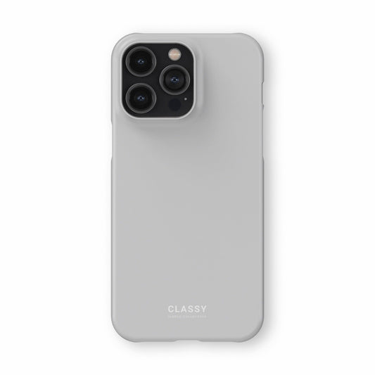 Light Gray Snap Case - Classy Cases - Phone Case - iPhone 17 - Glossy - 
