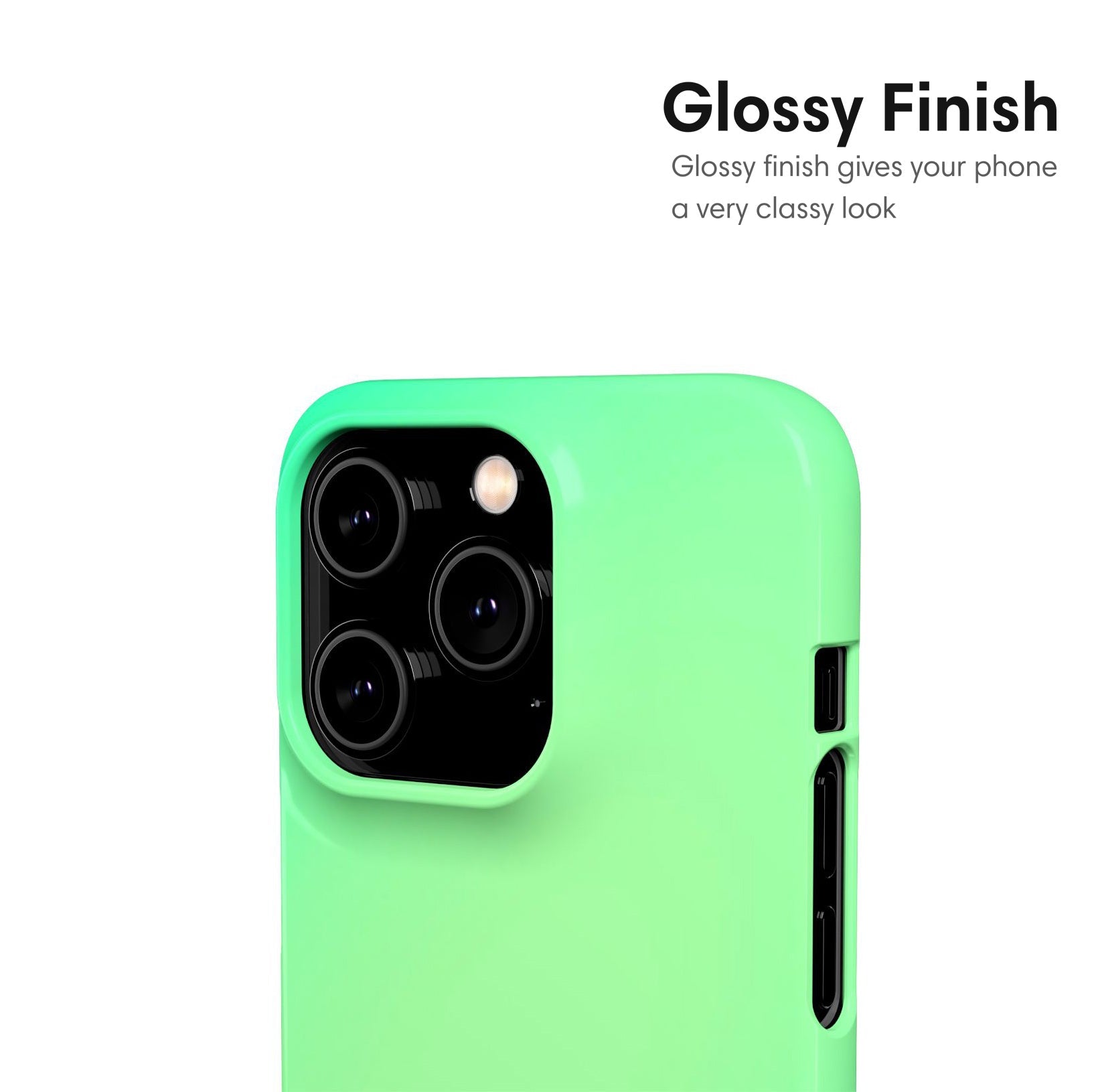 Light Green Ombre Snap Case - Classy Cases - Phone Case - iPhone 17 - Glossy - 