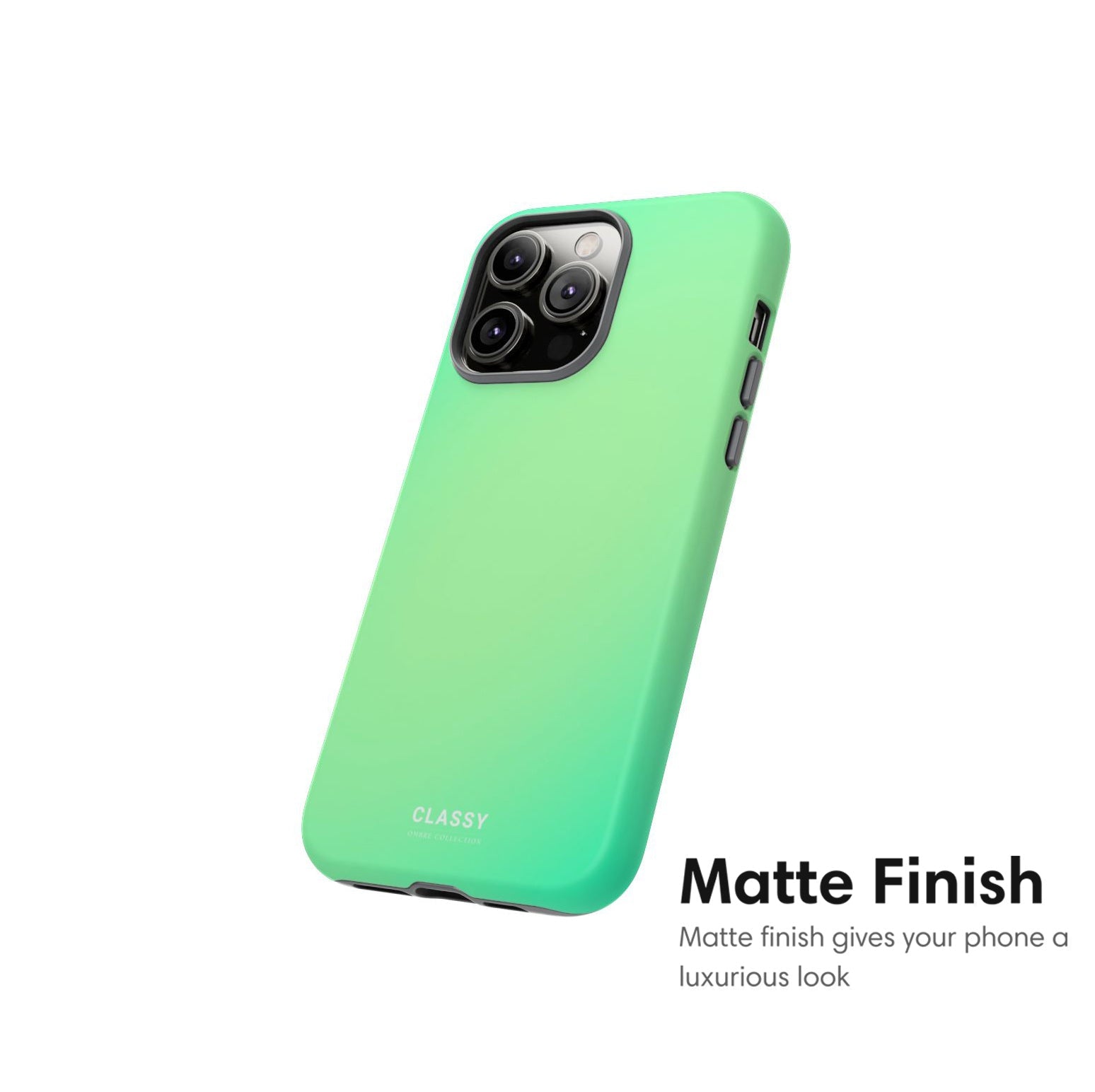 Light Green Ombre Tough Case - Classy Cases - Phone Case - iPhone 17 - Glossy - 