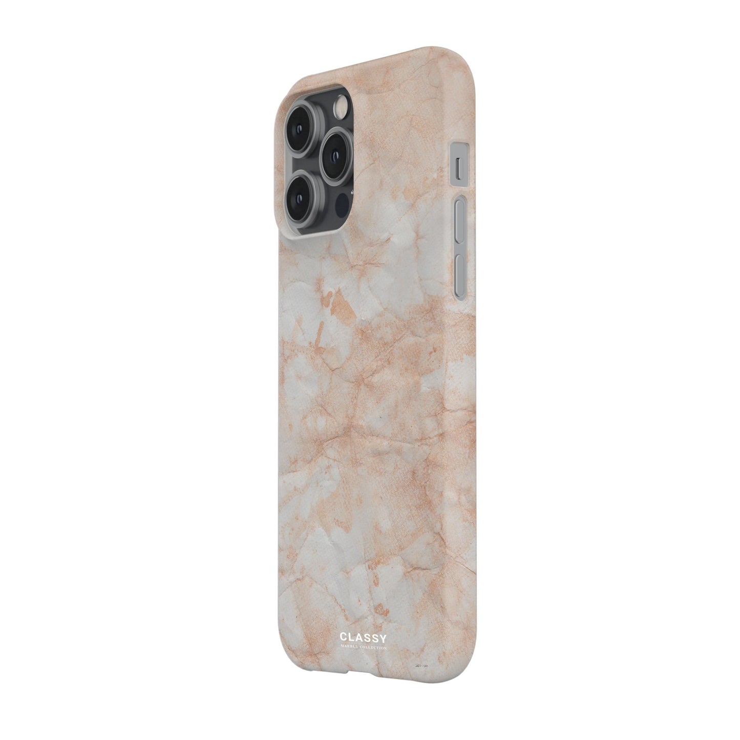Light Orange Marble Snap Case - Classy Cases - Phone Case - iPhone 17 - Glossy - 