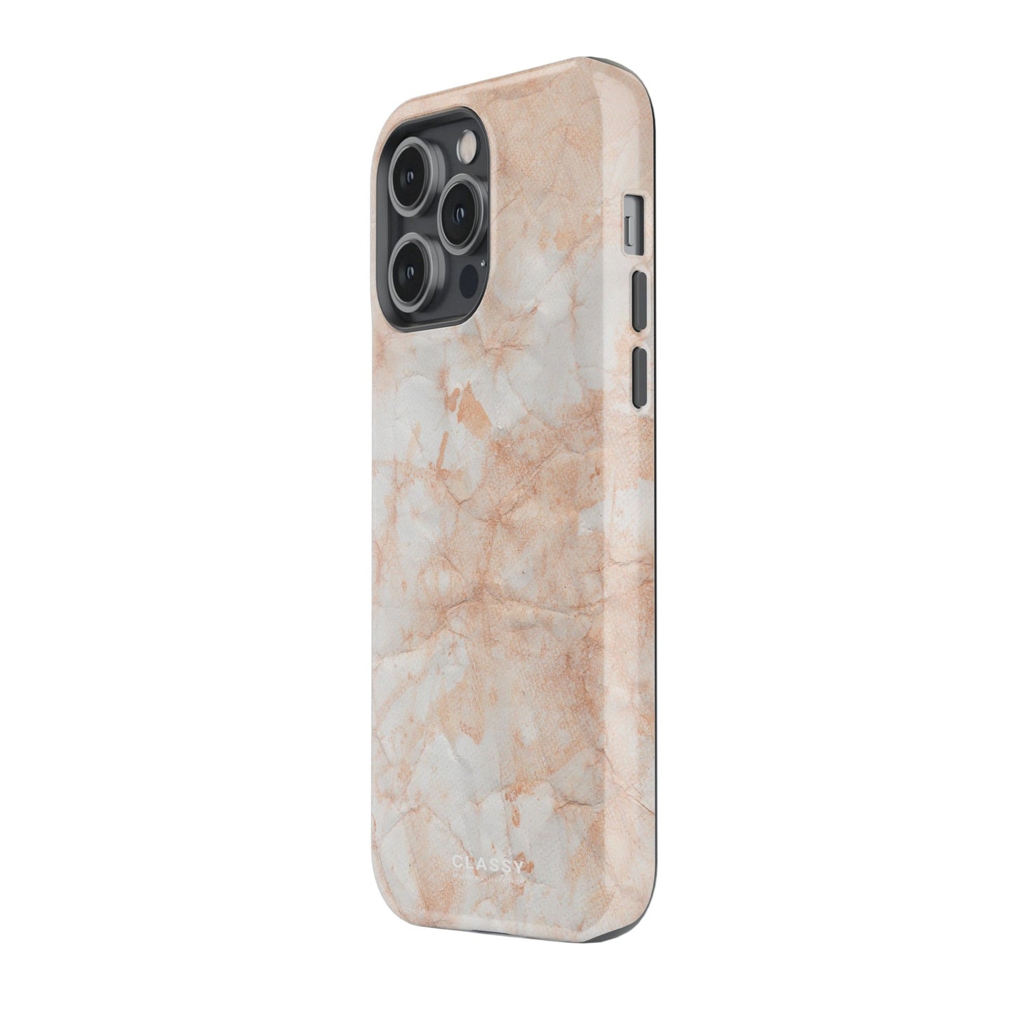 Light Orange Marble Tough Case - Classy Cases - Phone Case - iPhone 17 - Glossy - 