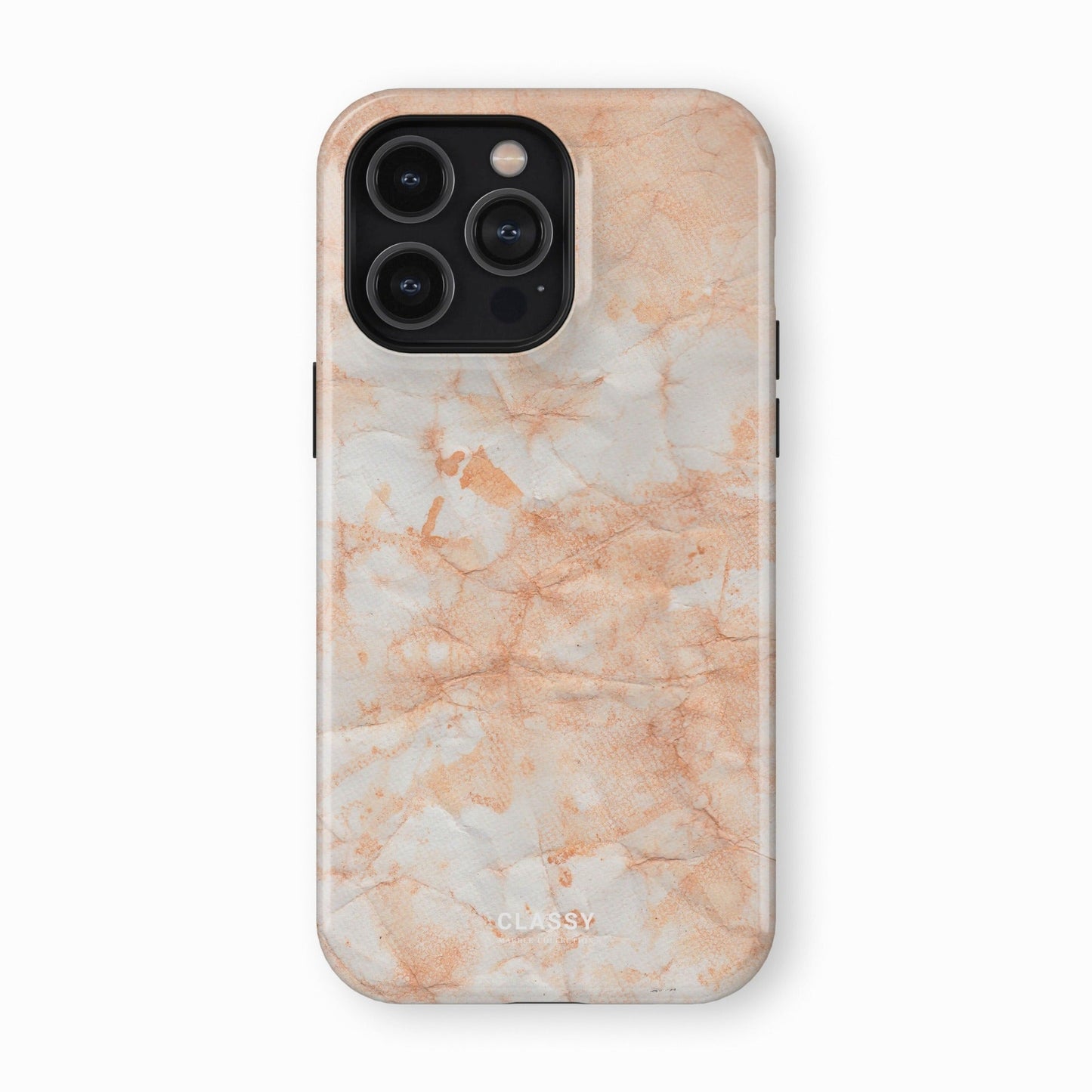 Light Orange Marble Tough Case - Classy Cases - Phone Case - iPhone 17 - Glossy - 