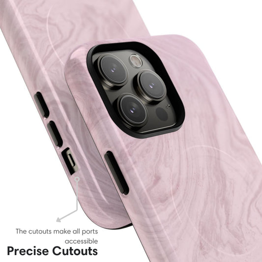 Light Pink Marble MagSafe Tough Case - Classy Cases - Phone Case - iPhone 17 - Glossy -