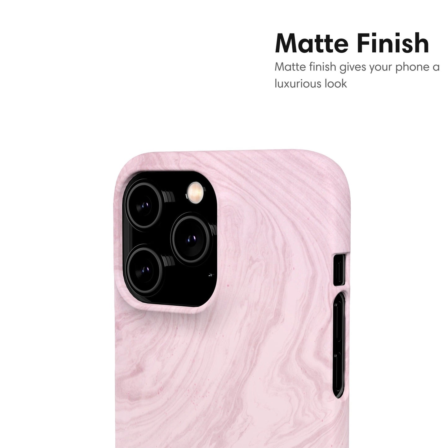 Light Pink Marble Snap Case - Classy Cases - Phone Case - iPhone 17 - Glossy - 