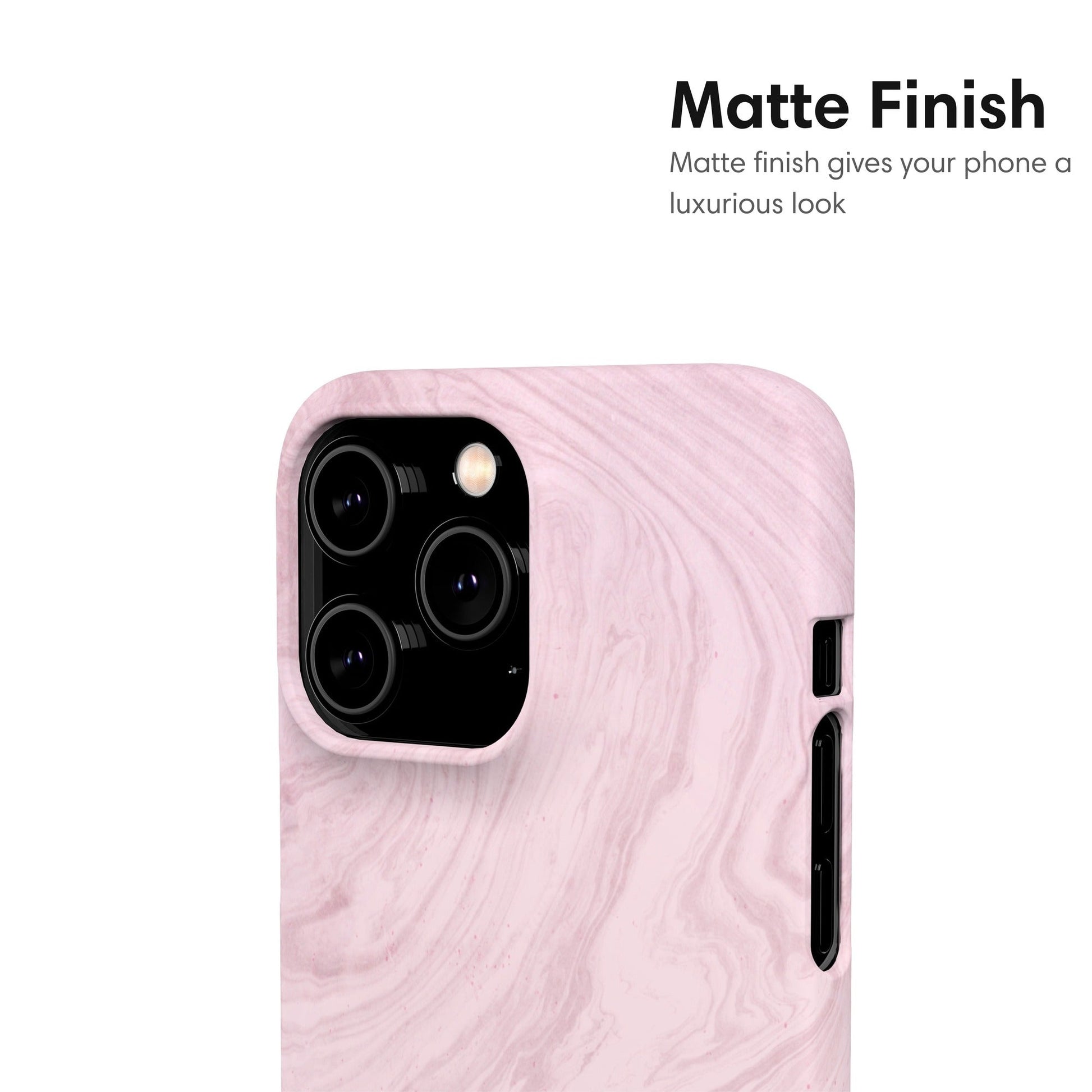 Light Pink Marble Snap Case - Classy Cases - Phone Case - iPhone 17 - Glossy - 