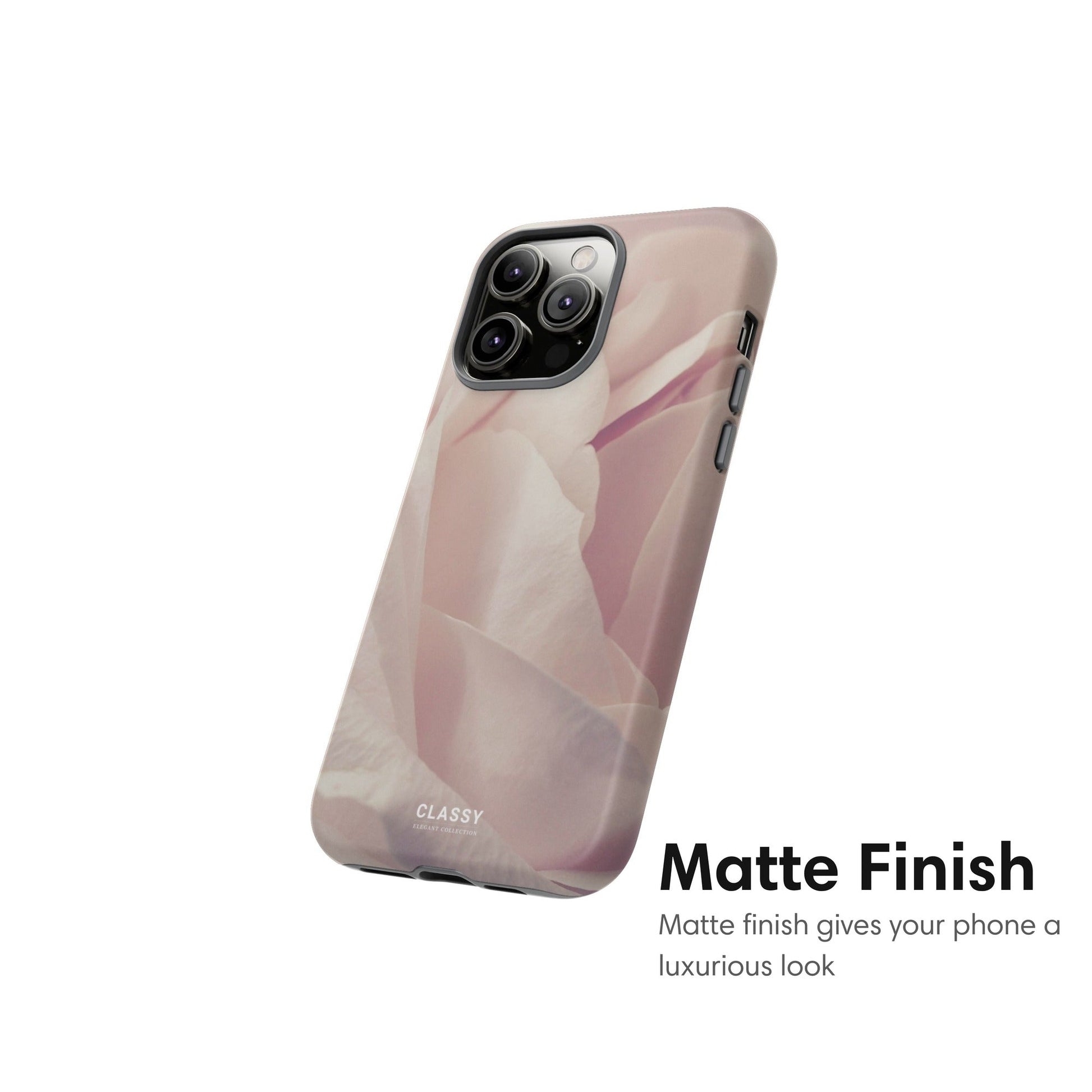Light Pink Rose Tough Case - Classy Cases - Phone Case - iPhone 17 - Glossy - 