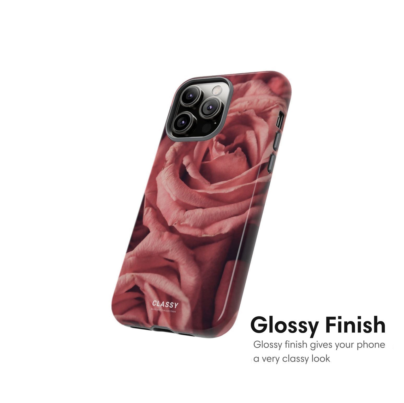 Light Pink Roses Tough Case - Classy Cases - Phone Case - iPhone 17 - Glossy - 