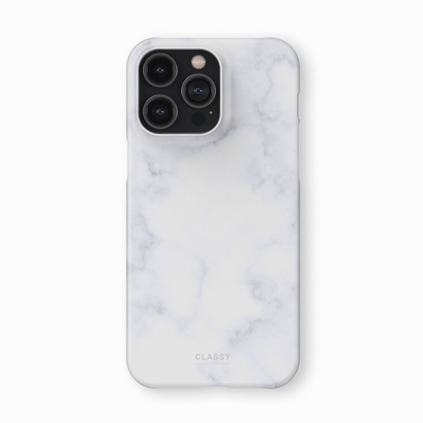 Light White Marble Snap Case - Classy Cases - Phone Case - iPhone 17 - Glossy - 