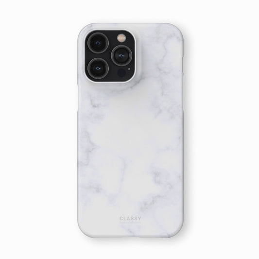 Light White Marble Snap Case - Classy Cases - Phone Case - iPhone 17 - Glossy - 