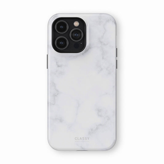 Light White Marble Tough Case - Classy Cases - Phone Case - iPhone 17 - Glossy - 