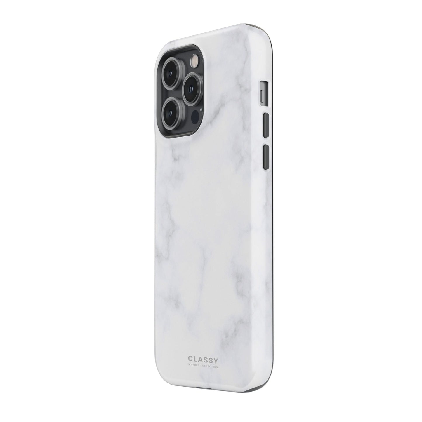 Light White Marble Tough Case - Classy Cases - Phone Case - iPhone 17 - Glossy - 