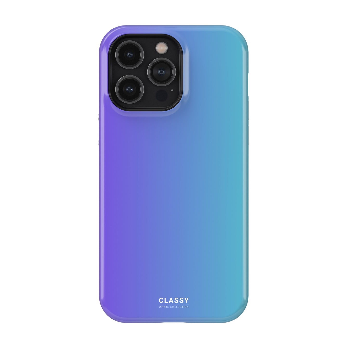 Light Blue and Purple Ombre Tough Case front