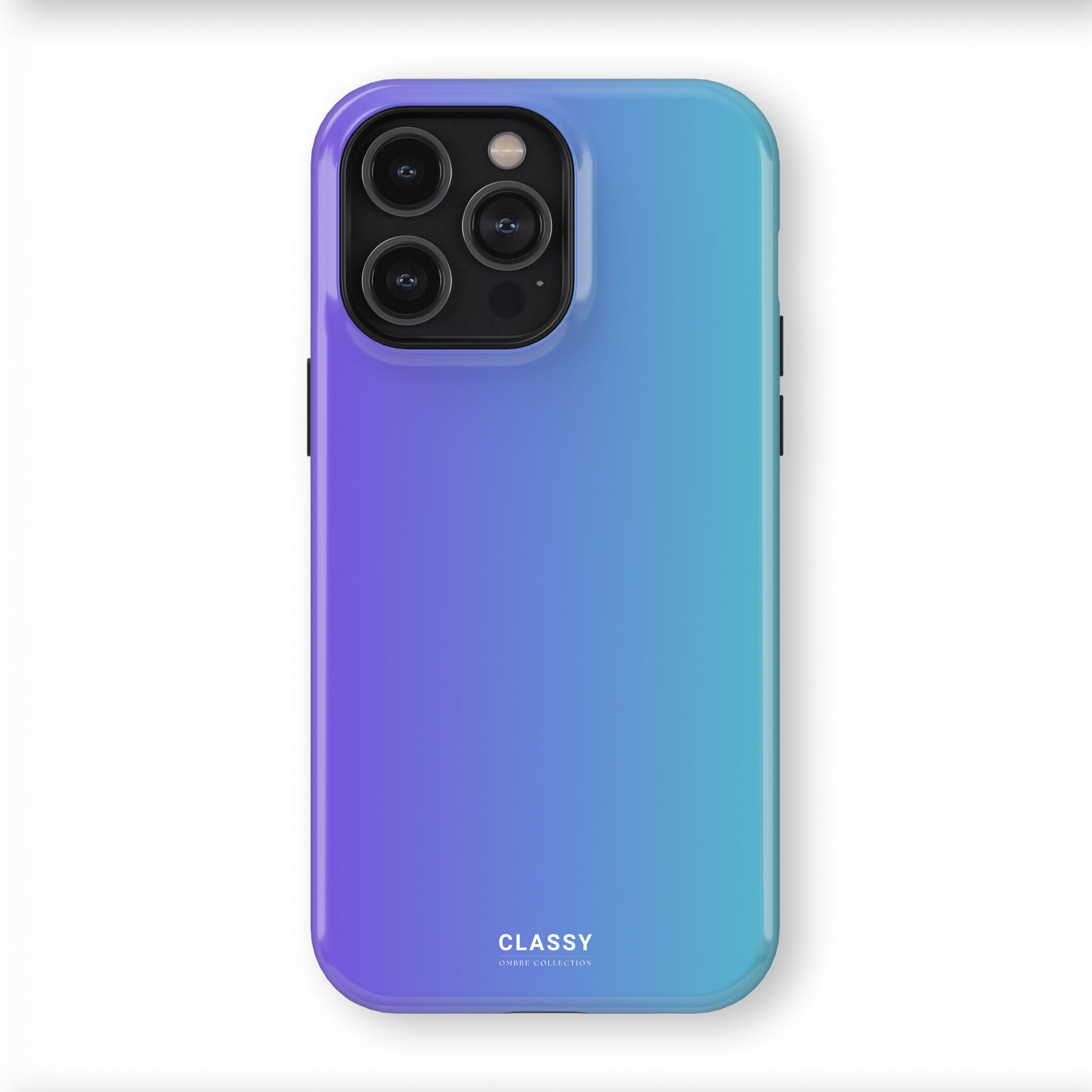 Blue and Purple Ombre Tough Case front