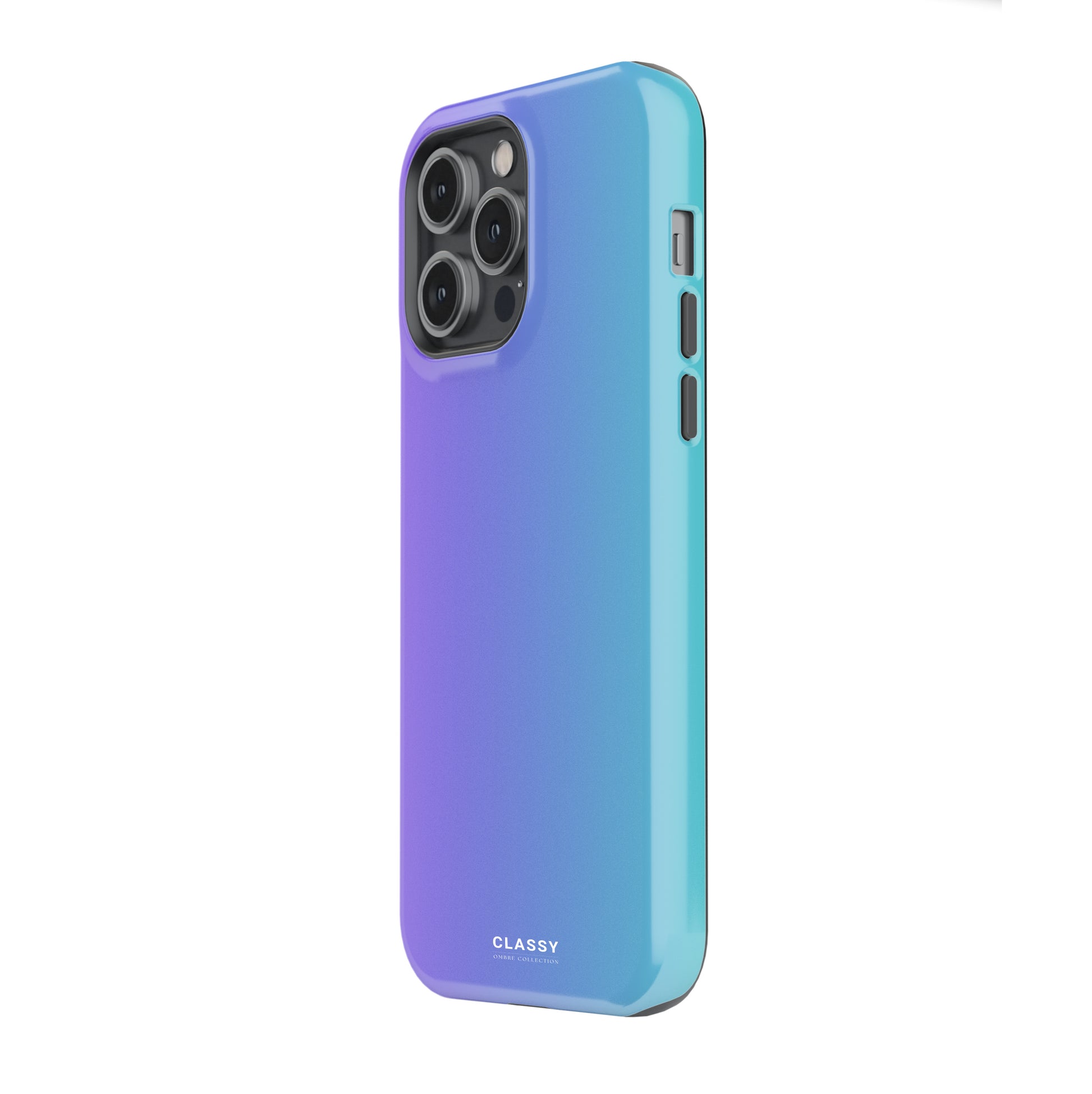 Blue and Purple Ombre Tough Case side