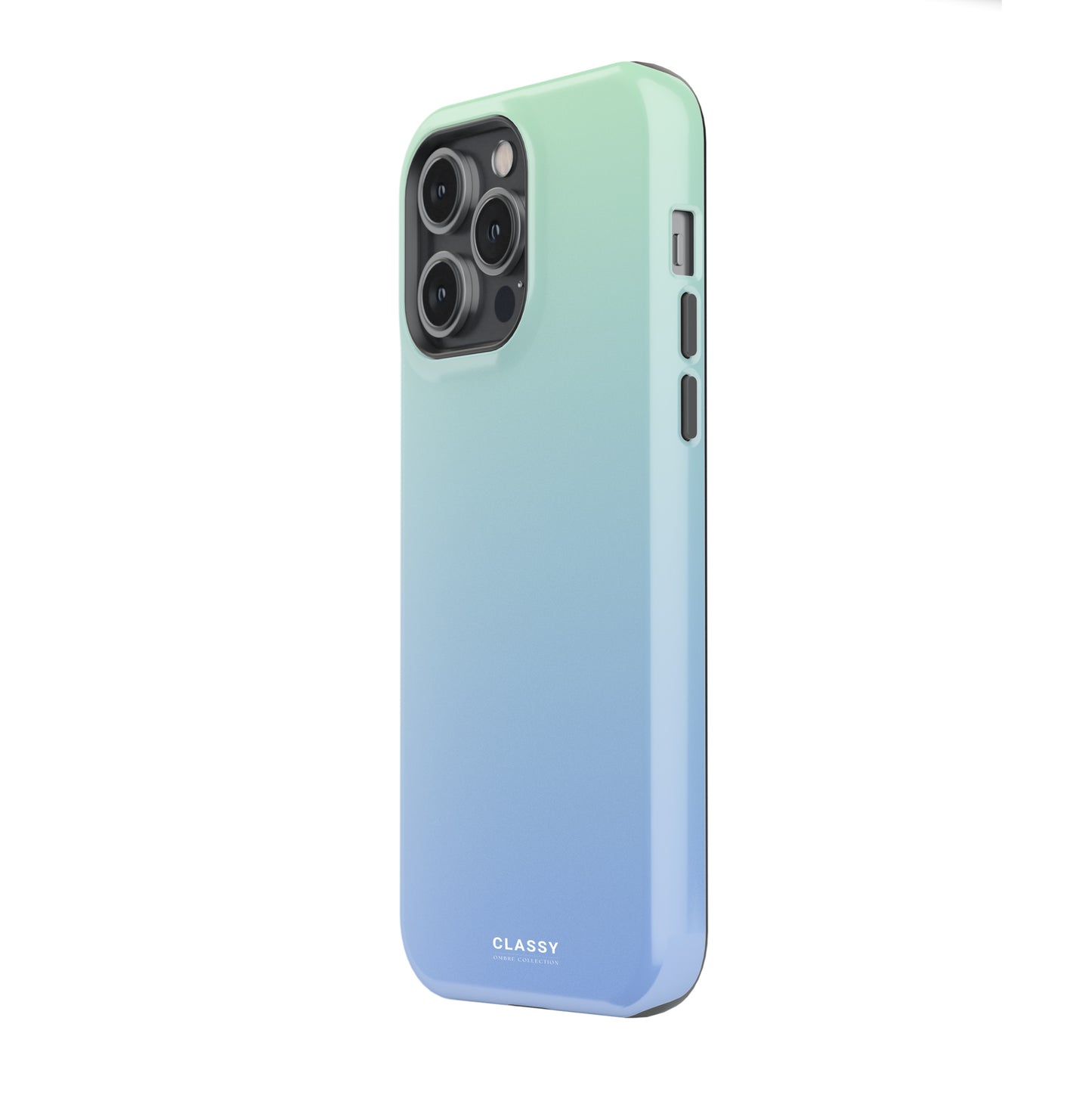 Light Blue Ombre Tough Case side