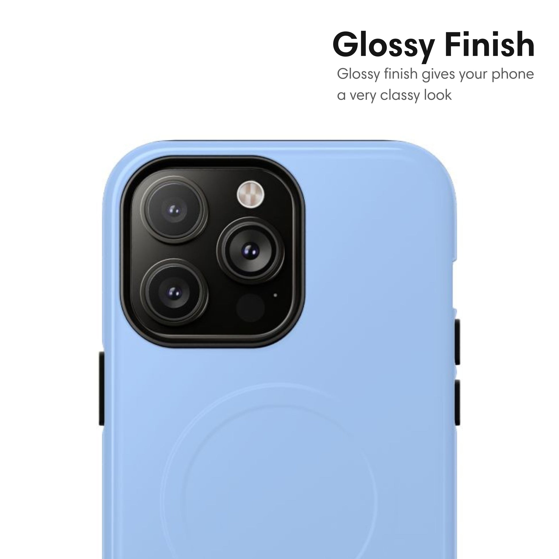 Light Sky Blue MagSafe Tough Case glossy