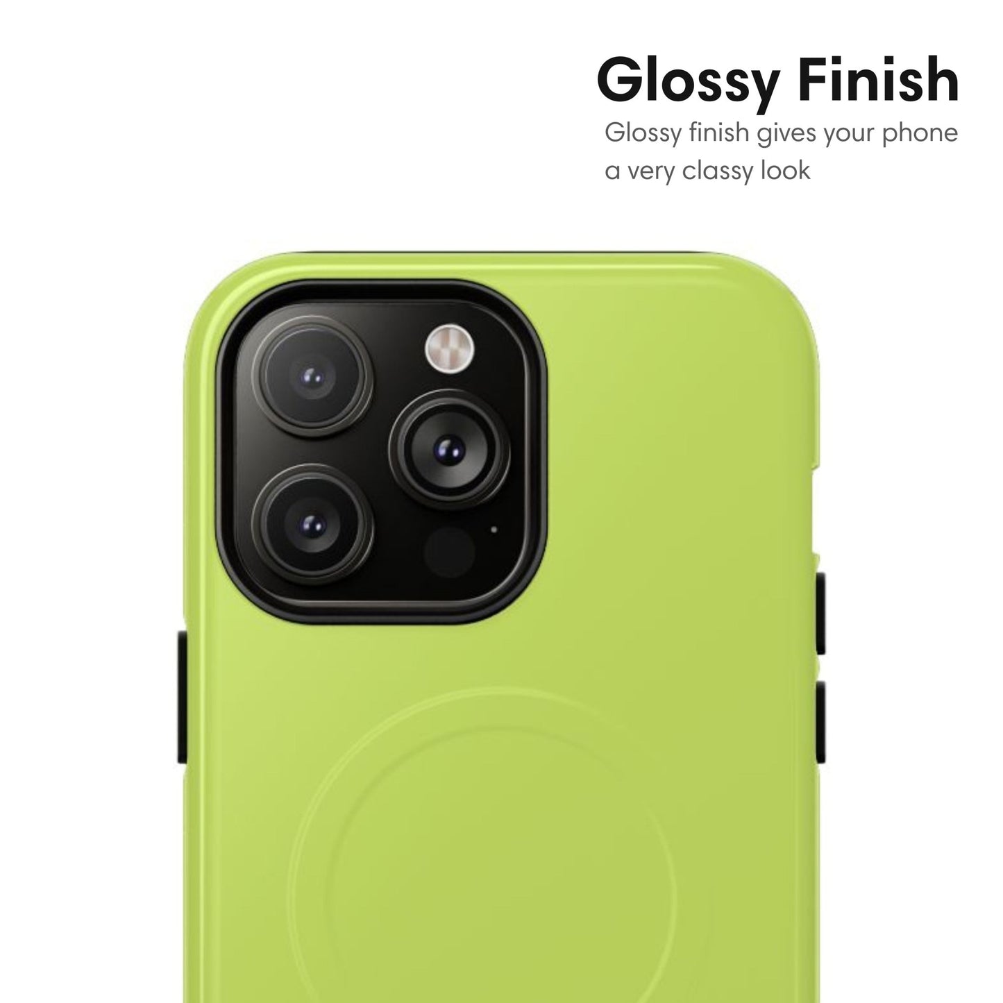 Lime Green MagSafe Tough Case - Classy Cases - Phone Case - iPhone 17 - Glossy - 
