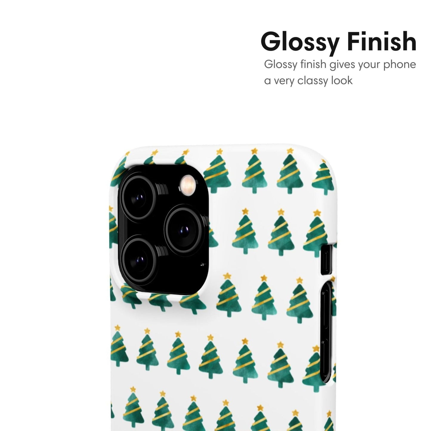 Little Christmas Trees Snap Case - Classy Cases - Phone Case - iPhone 17 - Glossy - 