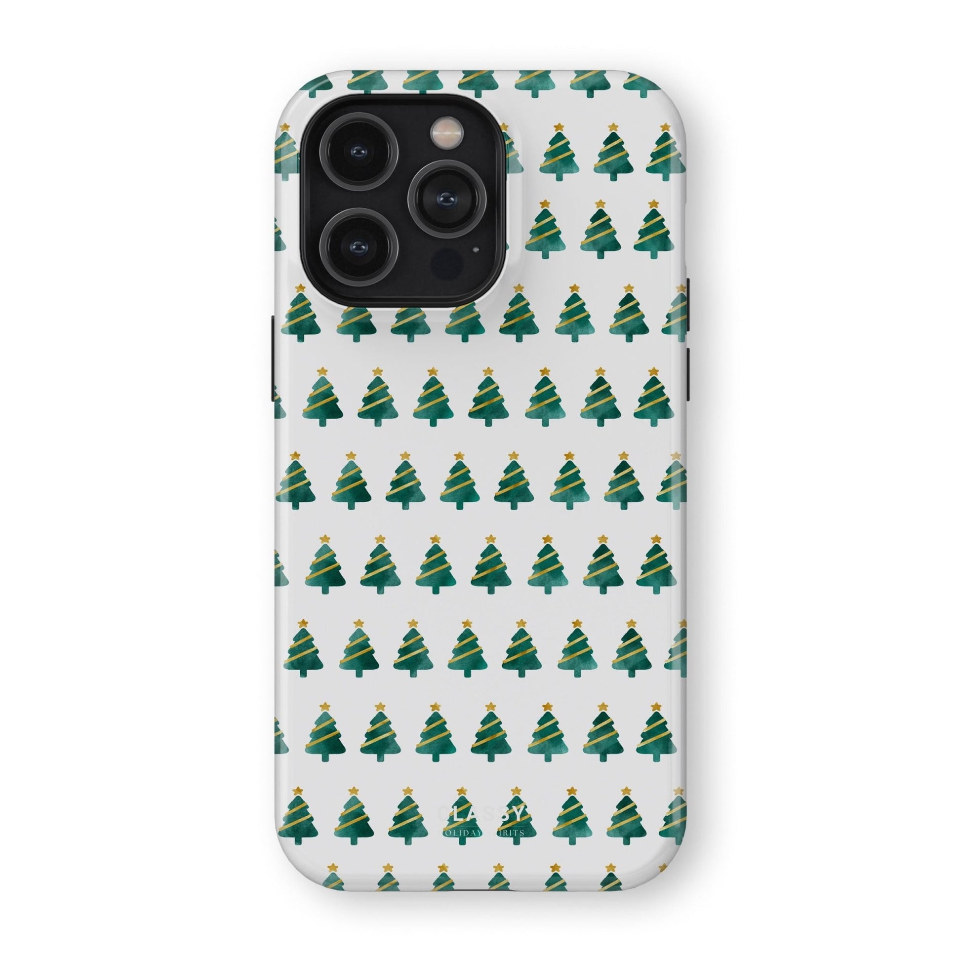 Little Christmas Trees White Tough Case - Classy Cases - Phone Case - iPhone 17 - Glossy - 