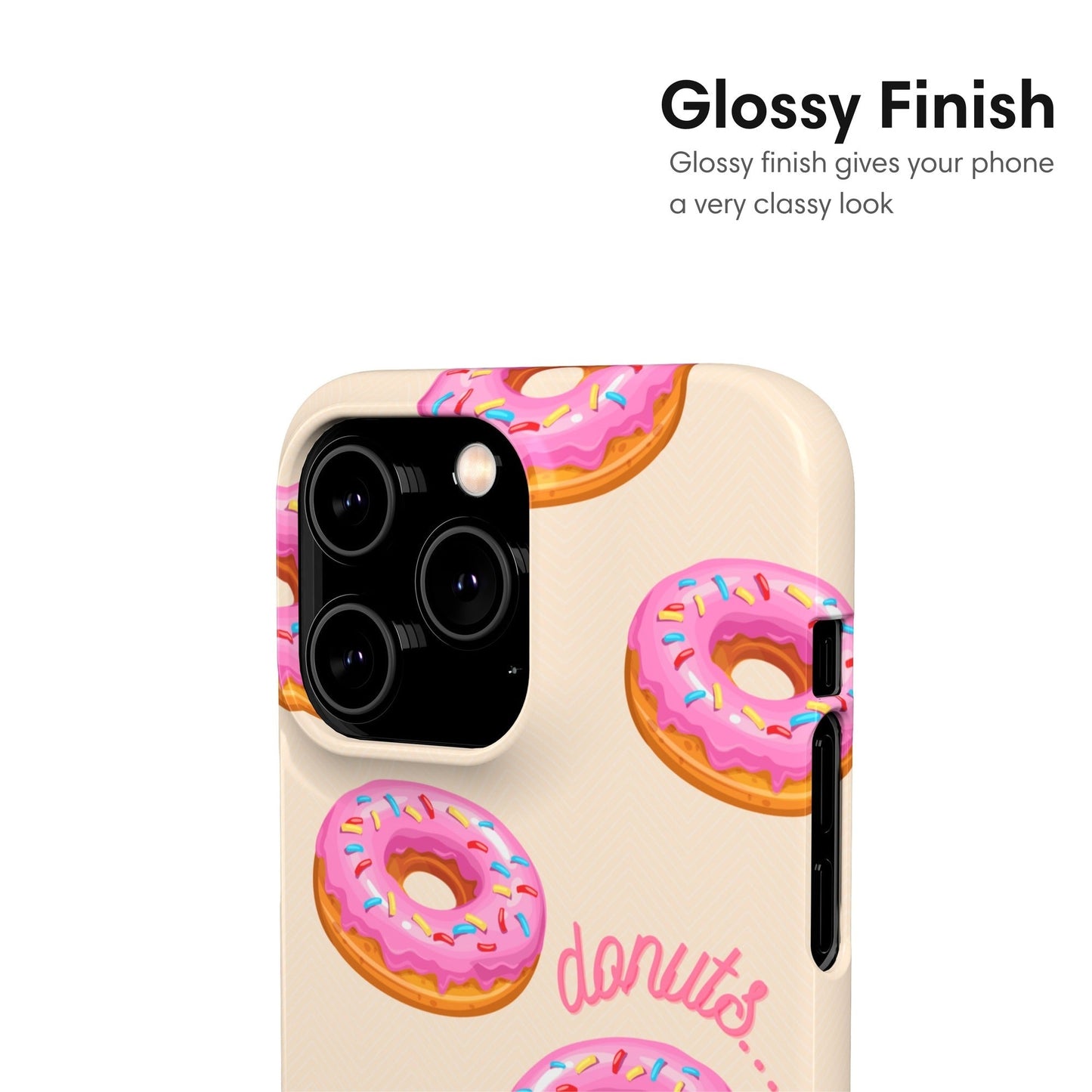 Little Donuts Snap Case - Classy Cases - Phone Case - iPhone 17 - Glossy - 