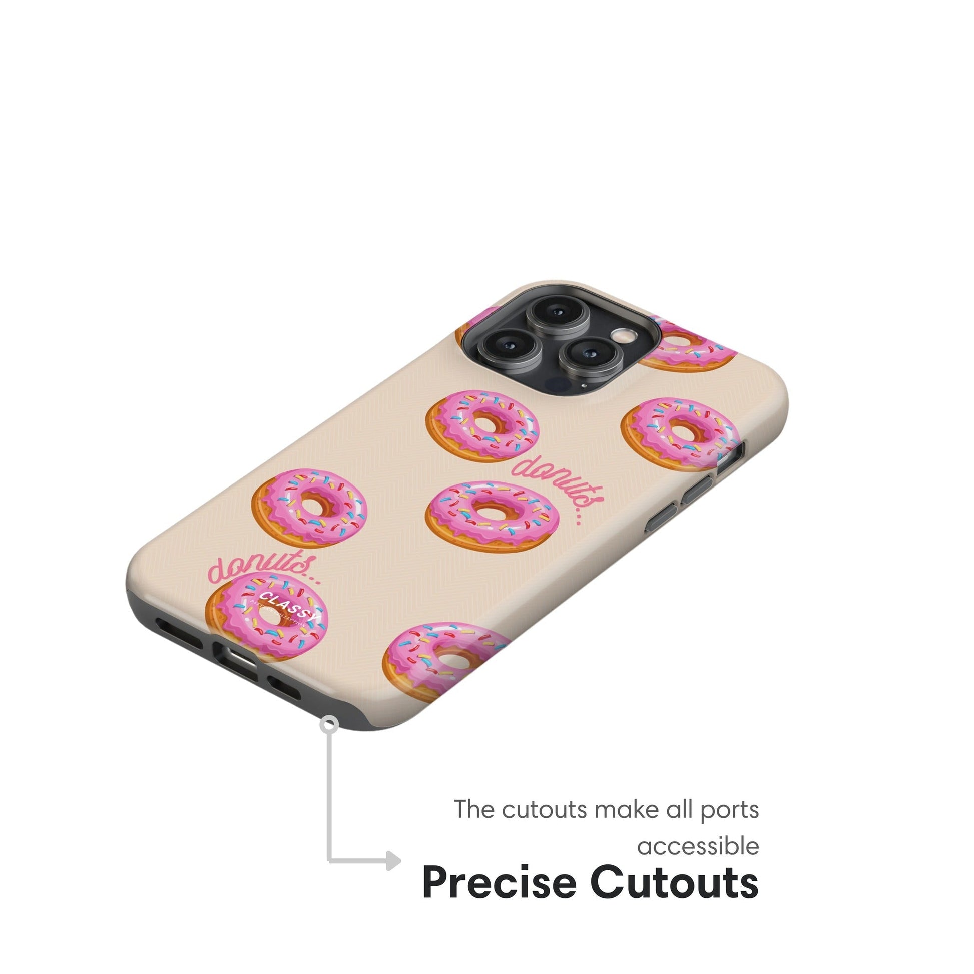 Little Donuts Tough Case - Classy Cases - Phone Case - iPhone 17 - Glossy - 