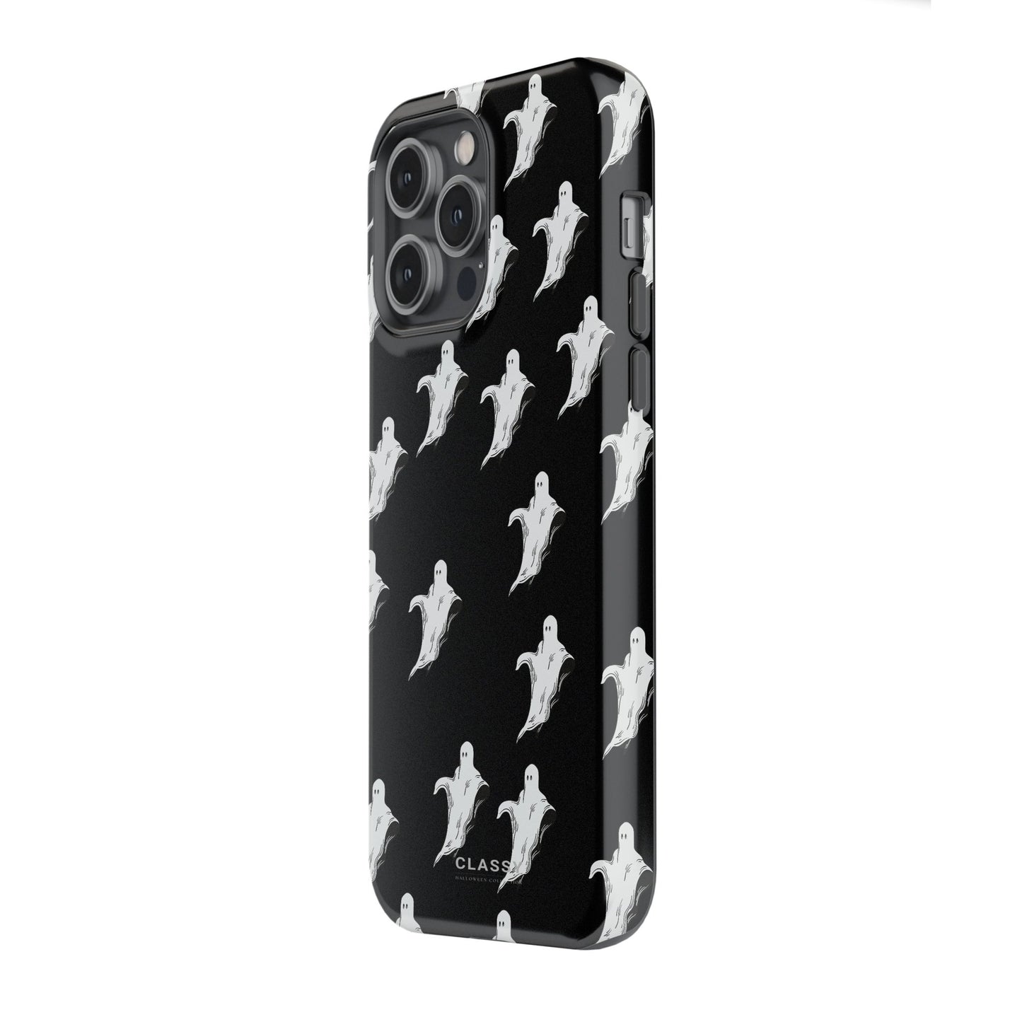 Little Flying Ghosts Black Tough Case - Classy Cases - Phone Case - iPhone 17 - Glossy - 