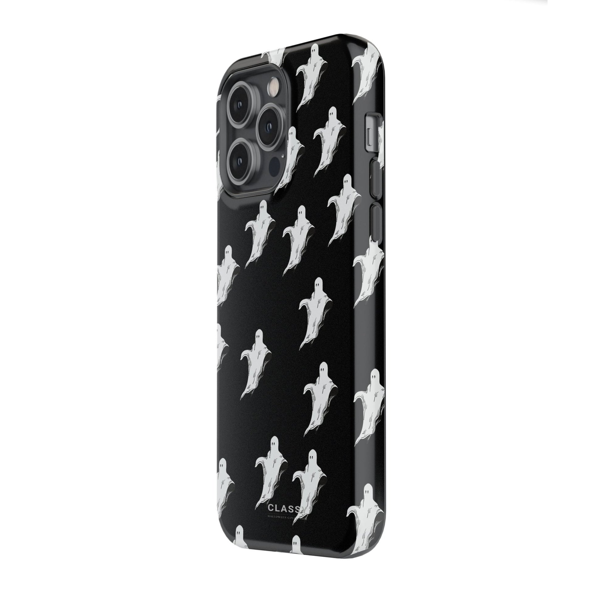 Little Flying Ghosts Black Tough Case - Classy Cases - Phone Case - iPhone 17 - Glossy - 