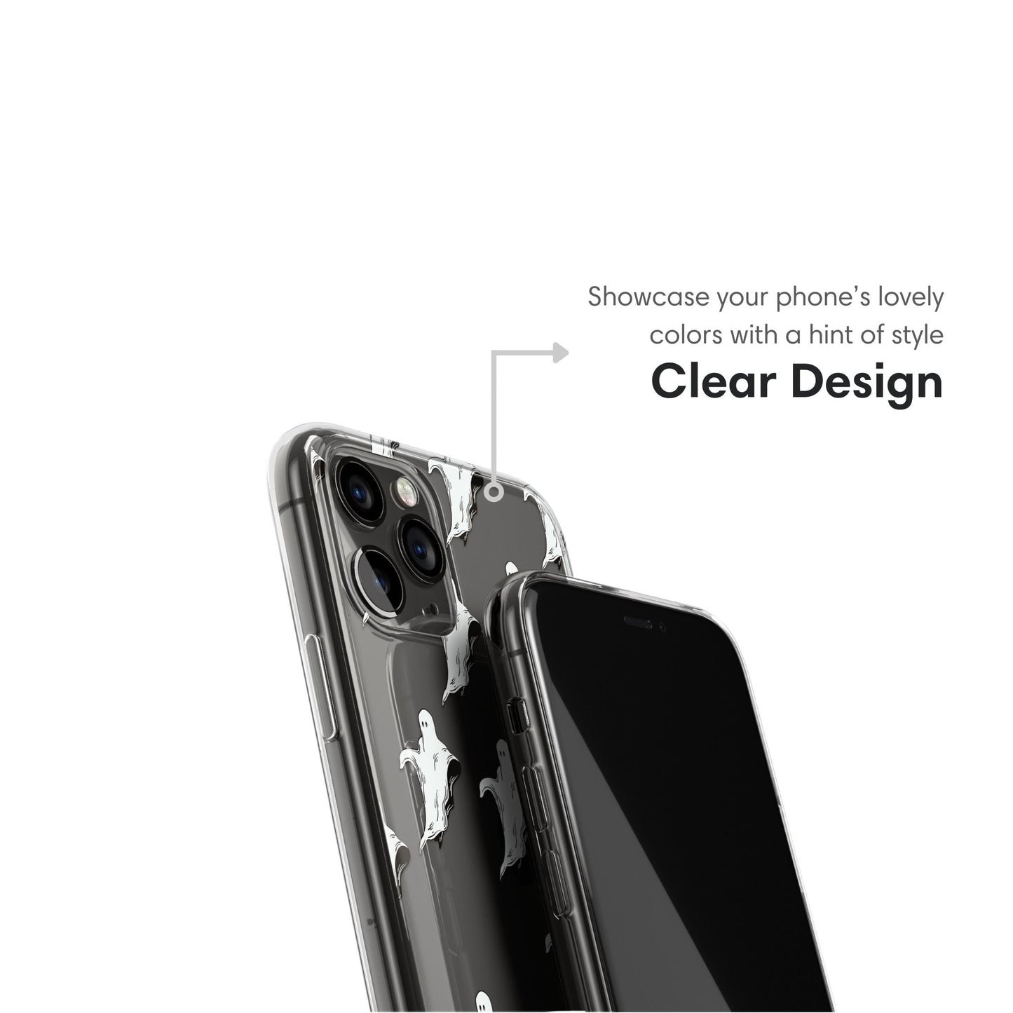 Little Flying Ghosts Clear Case - Classy Cases - Phone Case - iPhone 16 Pro - Without gift packaging - 