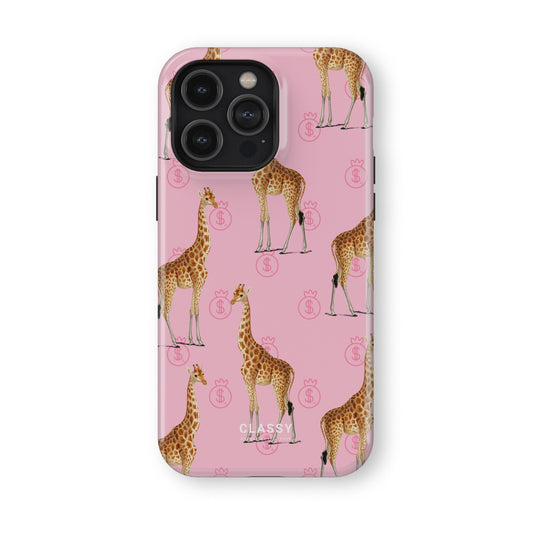Little Giraffes Pink Tough Case - Classy Cases - Phone Case - iPhone 17 - Glossy - 