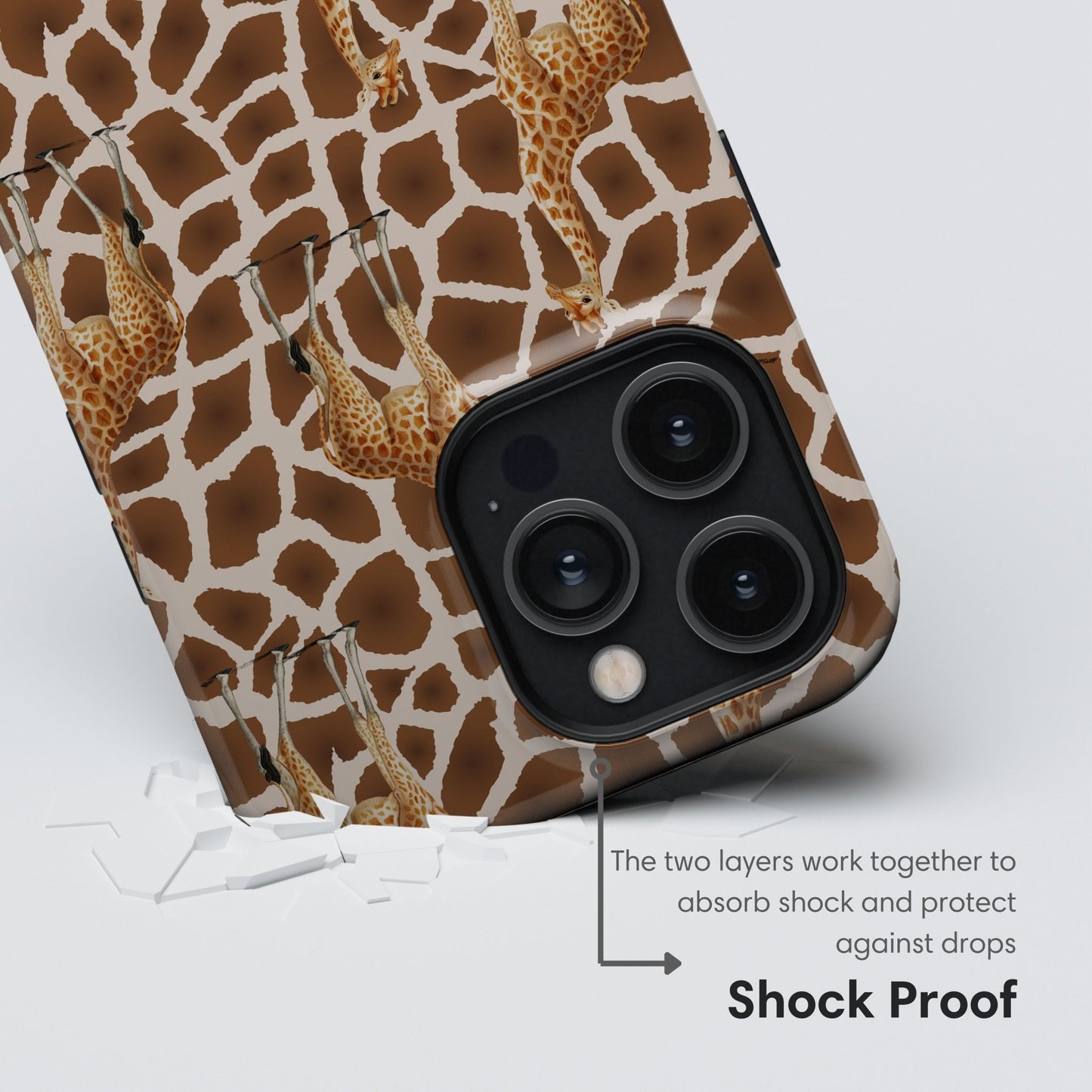 Little Giraffes Tough Case - Classy Cases - Phone Case - iPhone 17 - Glossy - 