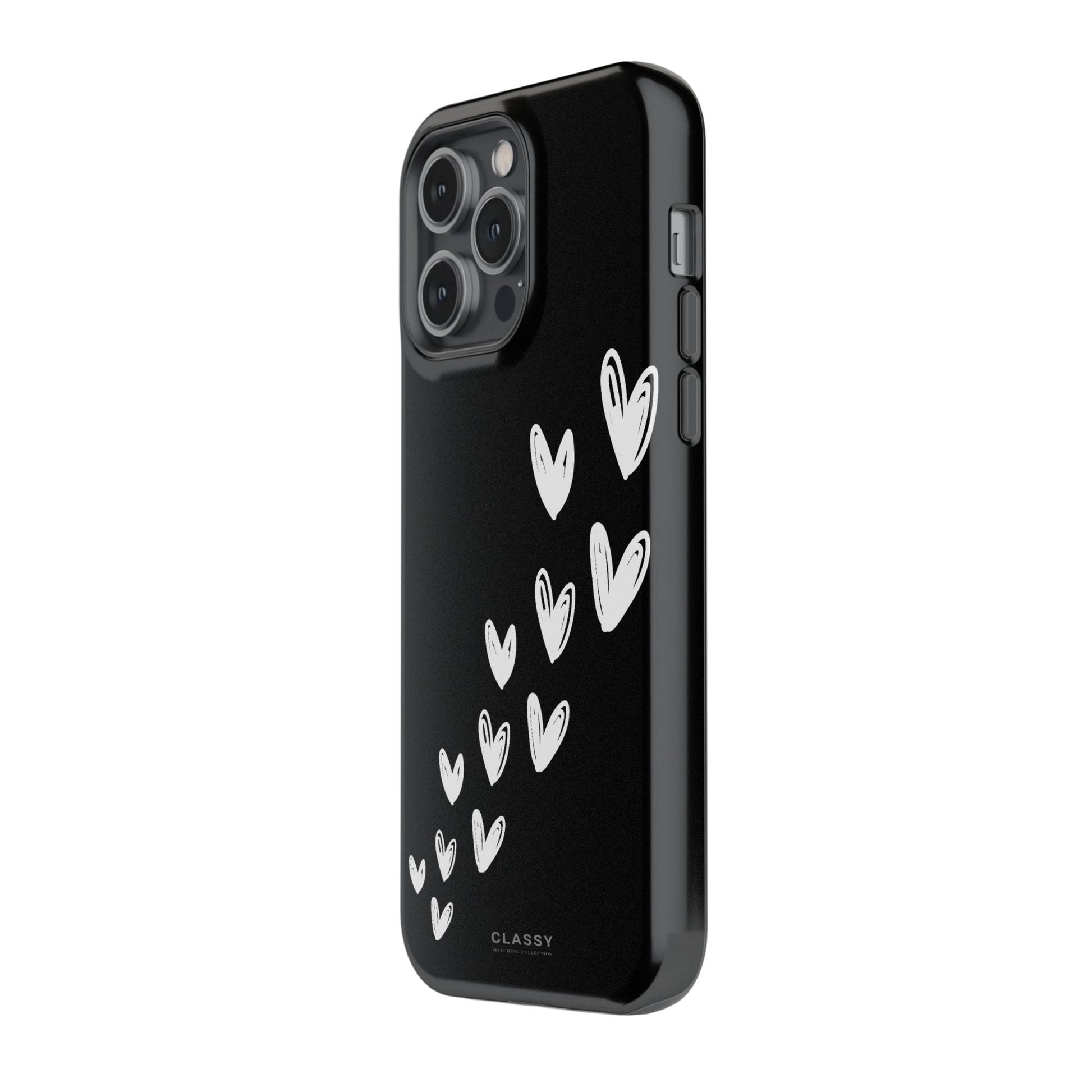 Little Hearts Couple Tough Case - Black - Classy Cases - Phone Case - iPhone 17 - Glossy - 