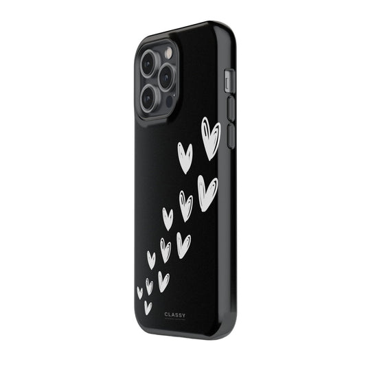Little Hearts Couple Tough Case - Black - Classy Cases - Phone Case - iPhone 17 - Glossy - 