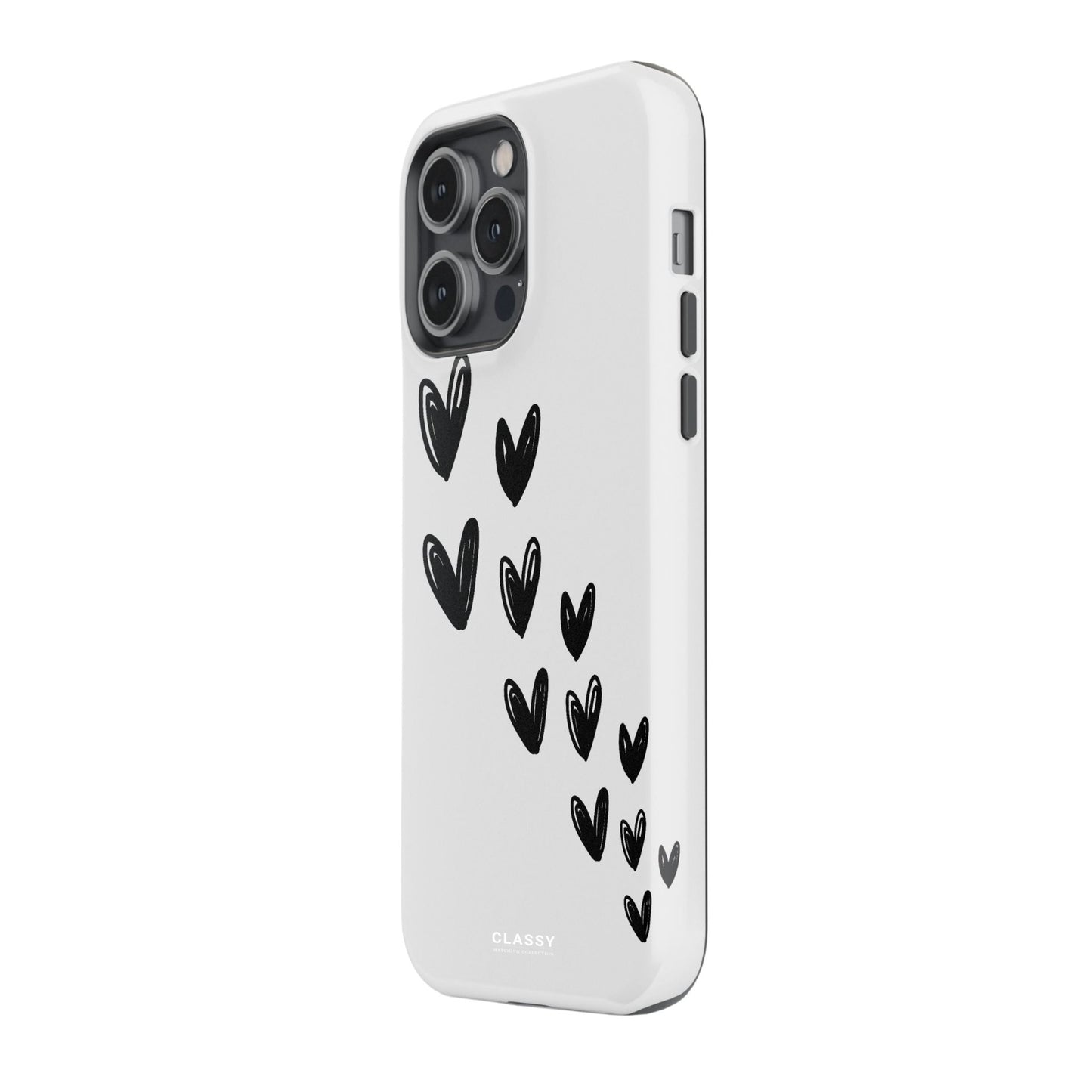 Little Hearts Couple Tough Case - White - Classy Cases - Phone Case - iPhone 17 - Glossy - 