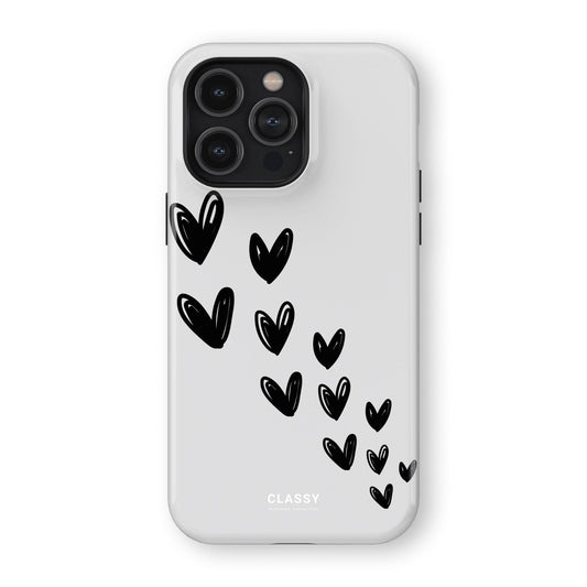 Little Hearts Couple Tough Case - White - Classy Cases - Phone Case - iPhone 17 - Glossy - 