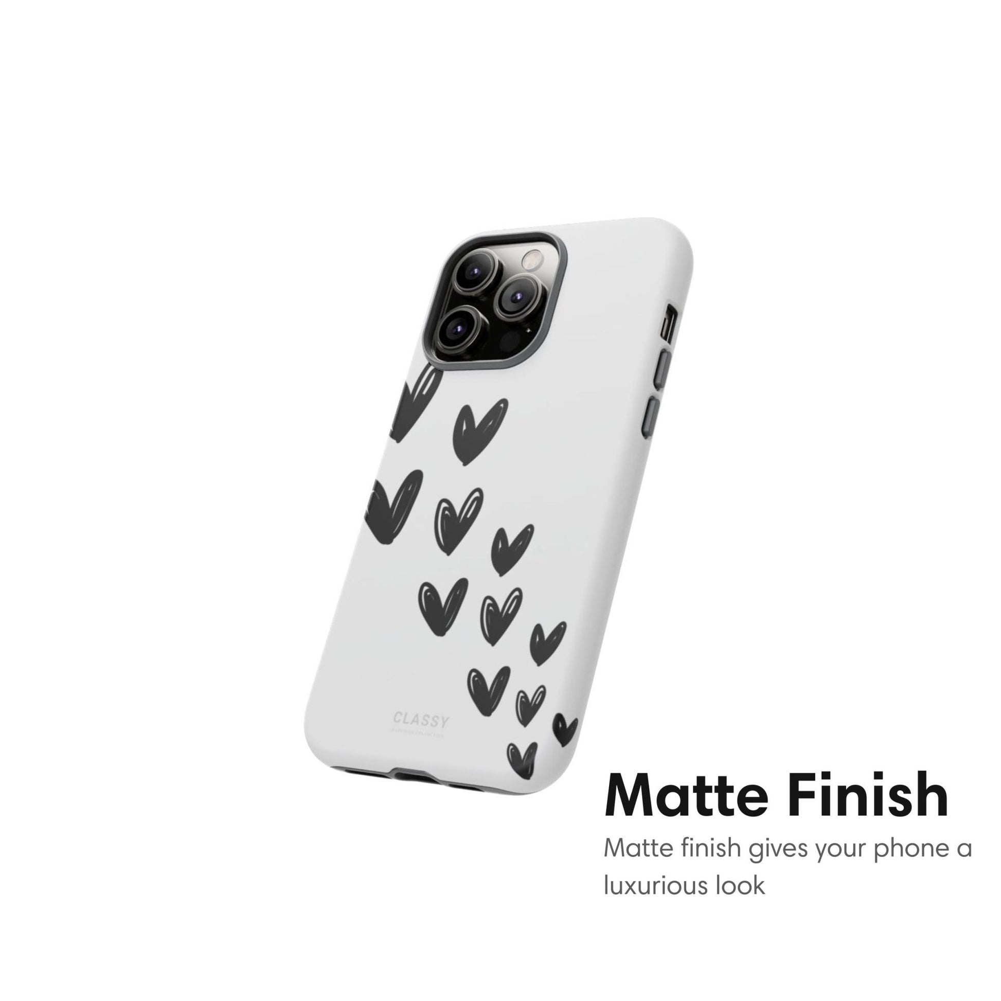 Little Hearts Couple Tough Case - White - Classy Cases - Phone Case - iPhone 17 - Glossy - 