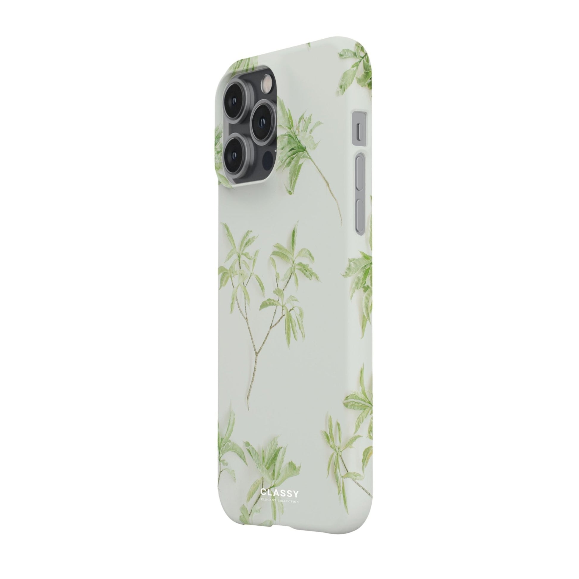 Little Leaves White Snap Case - Classy Cases - Phone Case - iPhone 17 - Glossy - 