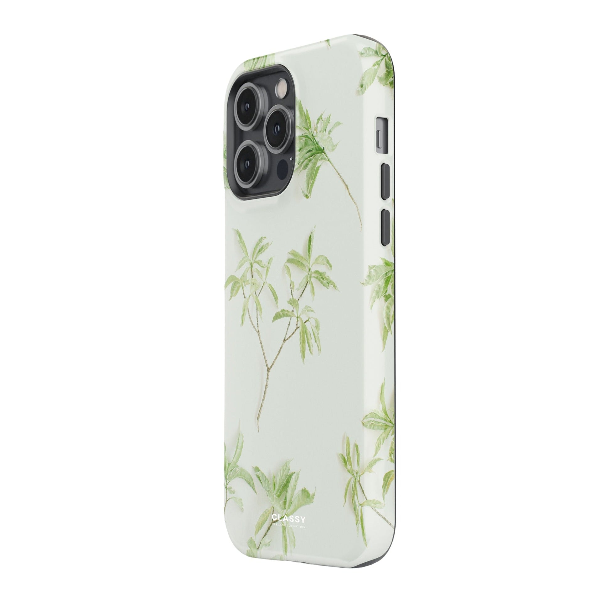 Little Leaves White Tough Case - Classy Cases - Phone Case - iPhone 17 - Glossy - 