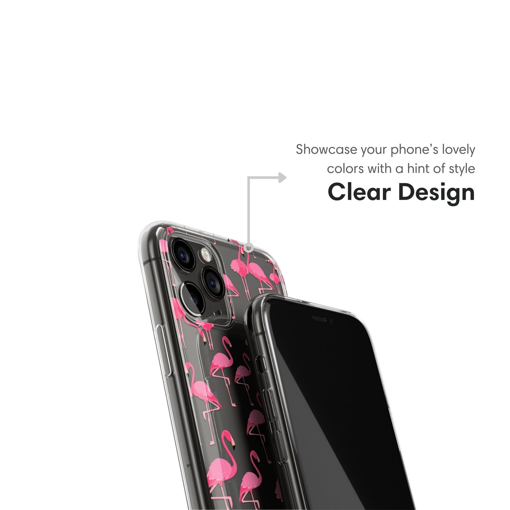 Little Pink Flamingos | Clear Case - Classy Cases - Phone Case - iPhone 16 Pro - Without gift packaging - 
