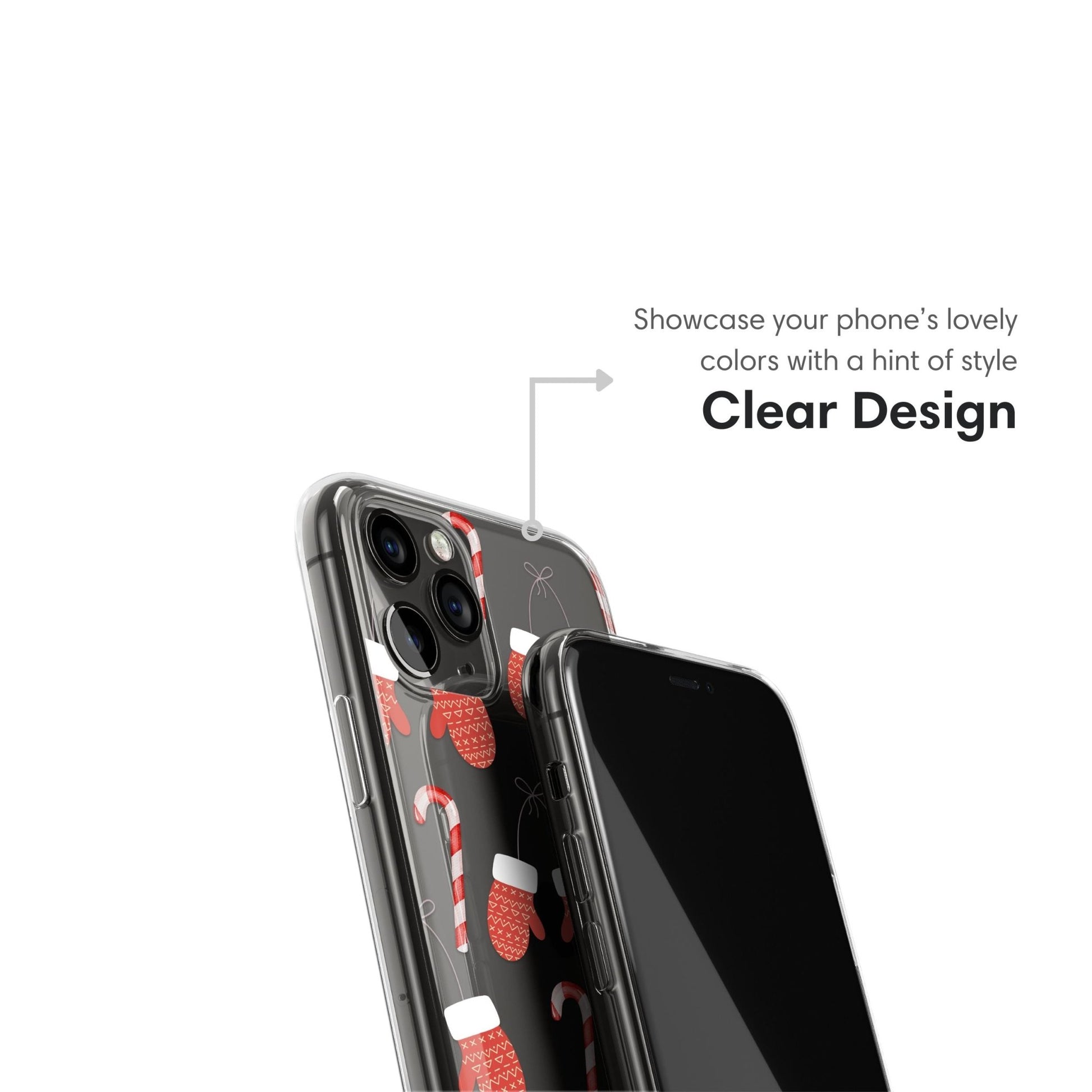 Little Red Gloves Christmas Clear Case - Classy Cases - Phone Case - iPhone 16 Pro - Without gift packaging - 